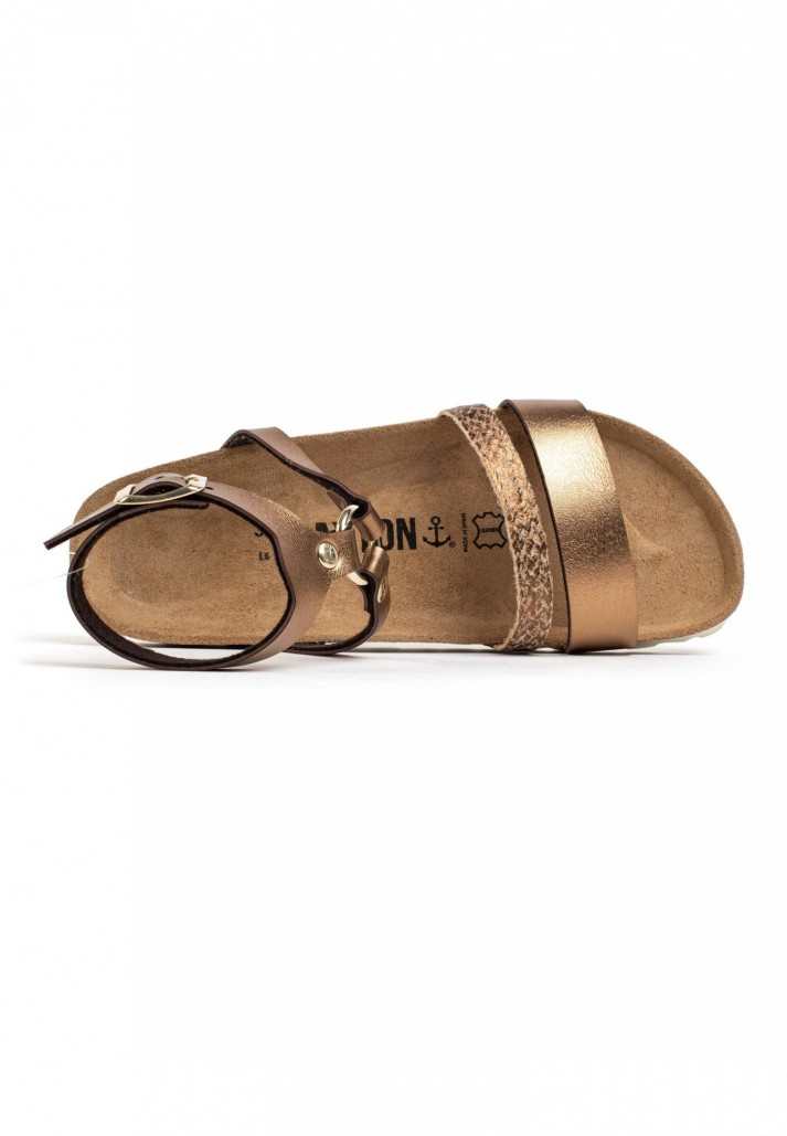 Sandales Ciotat Multibrides Bronze Bayton pour Femme