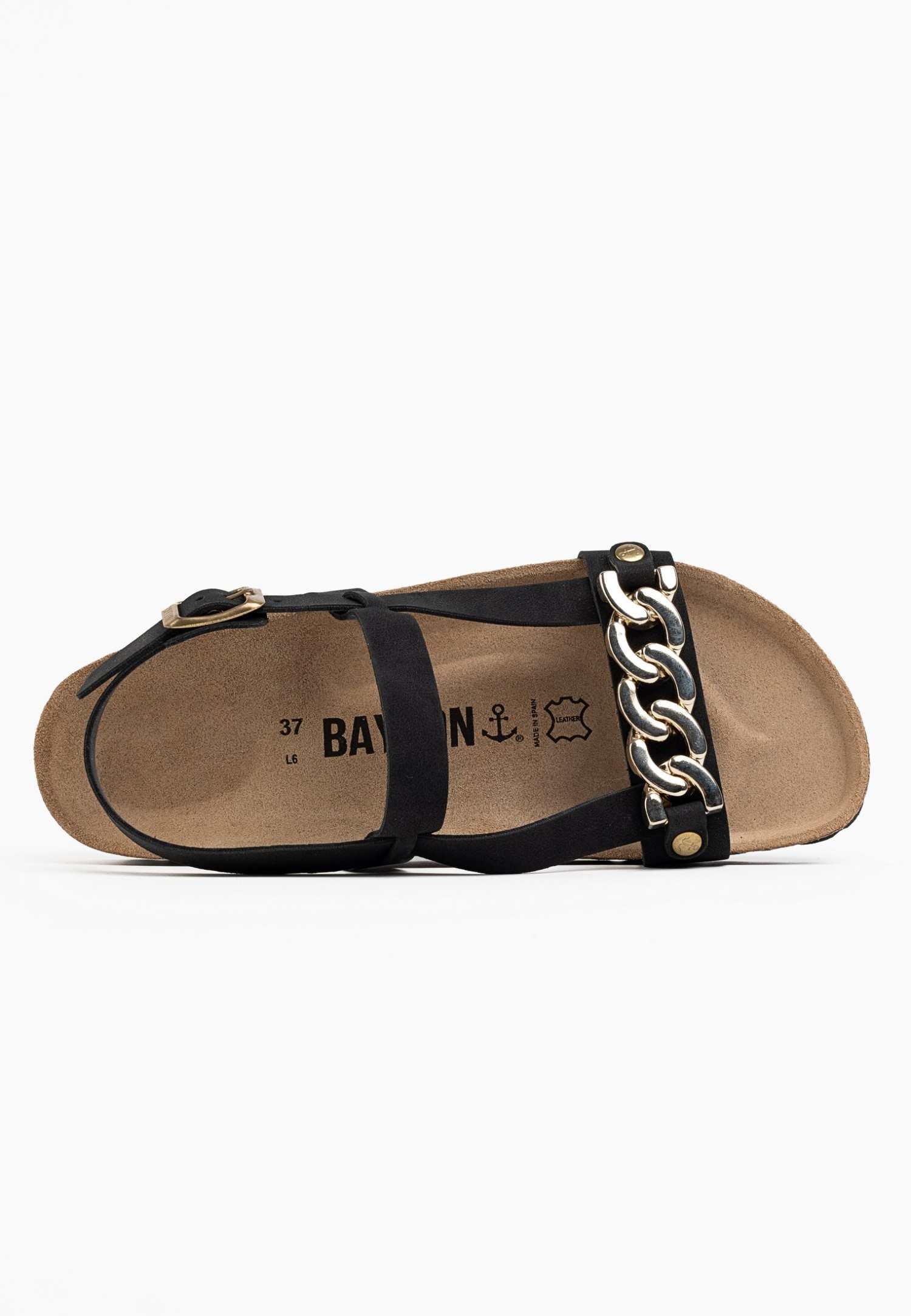Sandales Ramatuelle Multibrides Noir Bayton pour Femme