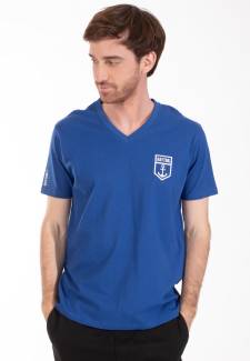 Tee-Shirt col V Tribord 2 Bleu