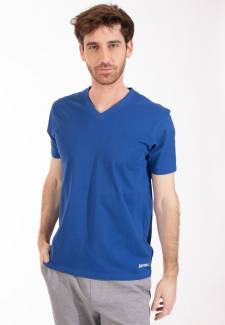 Tee-Shirt col V Tribord 5  Bleu