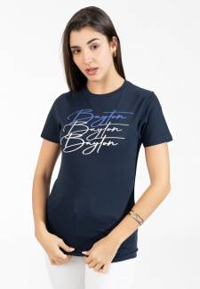 Tee-Shirt col rond Baborda 3 Bleu Marine
