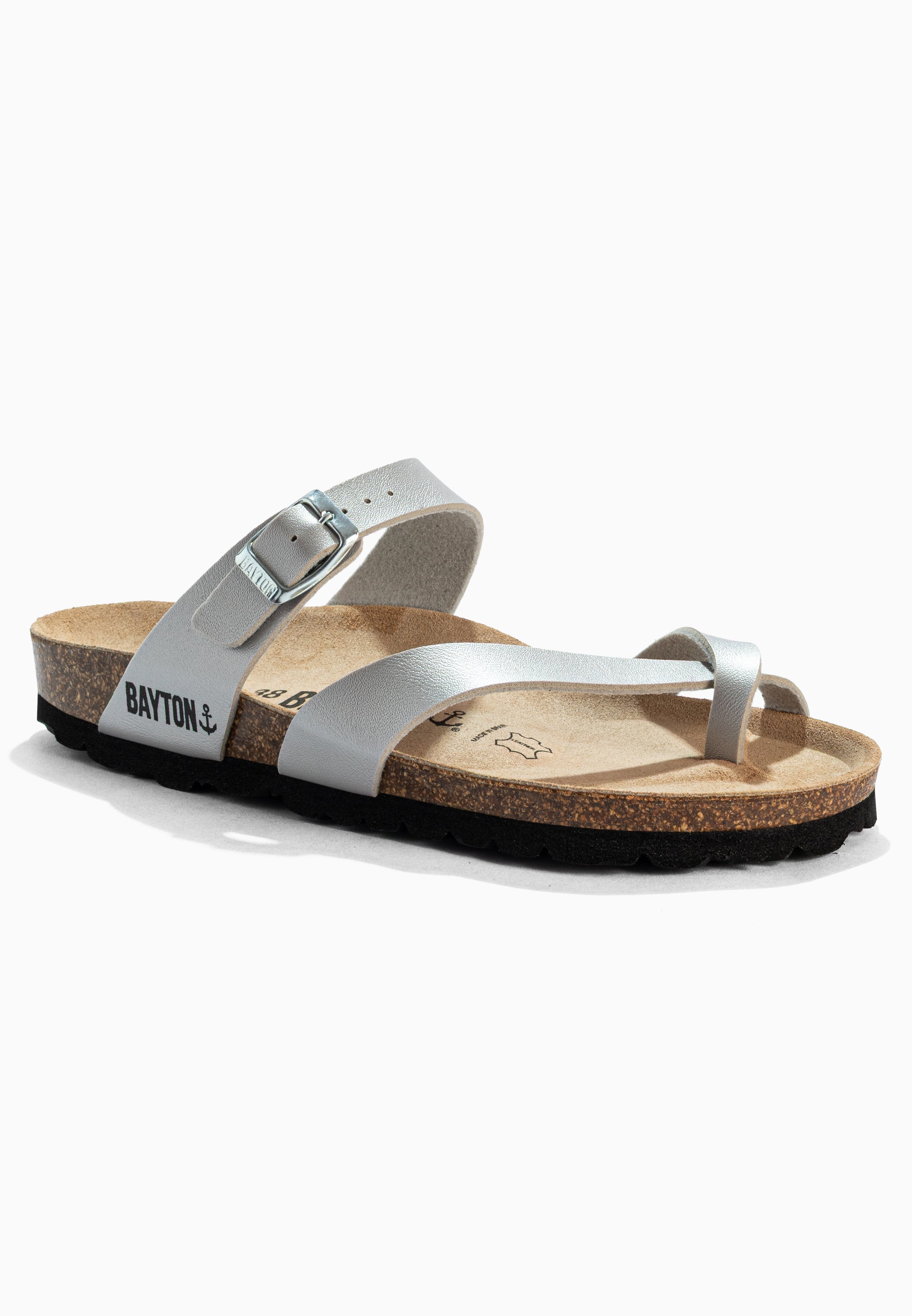 Diane Light Grey Toe-Thong Sandals