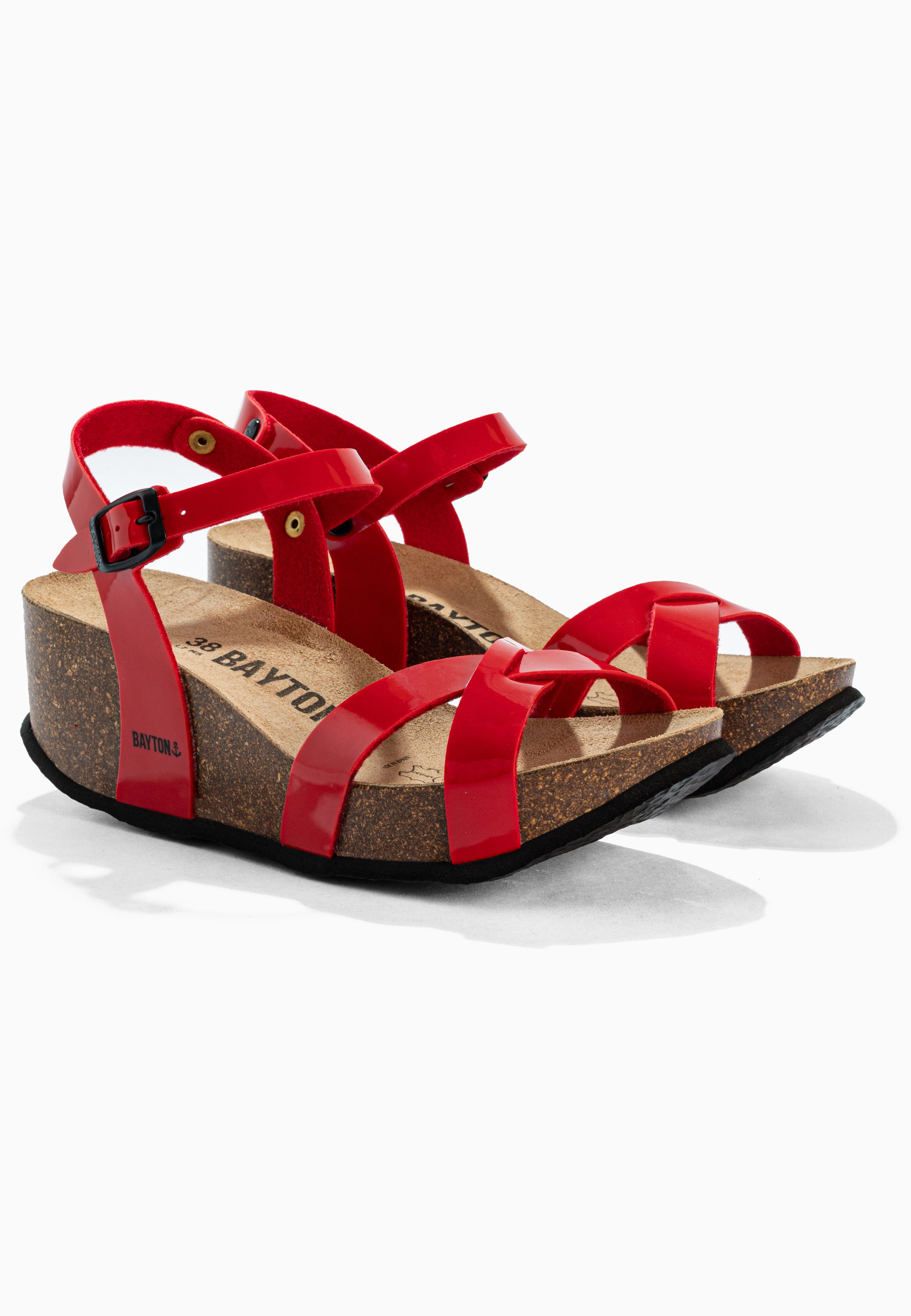 Venus Sandalias Cuña Y Semicuña Rojo