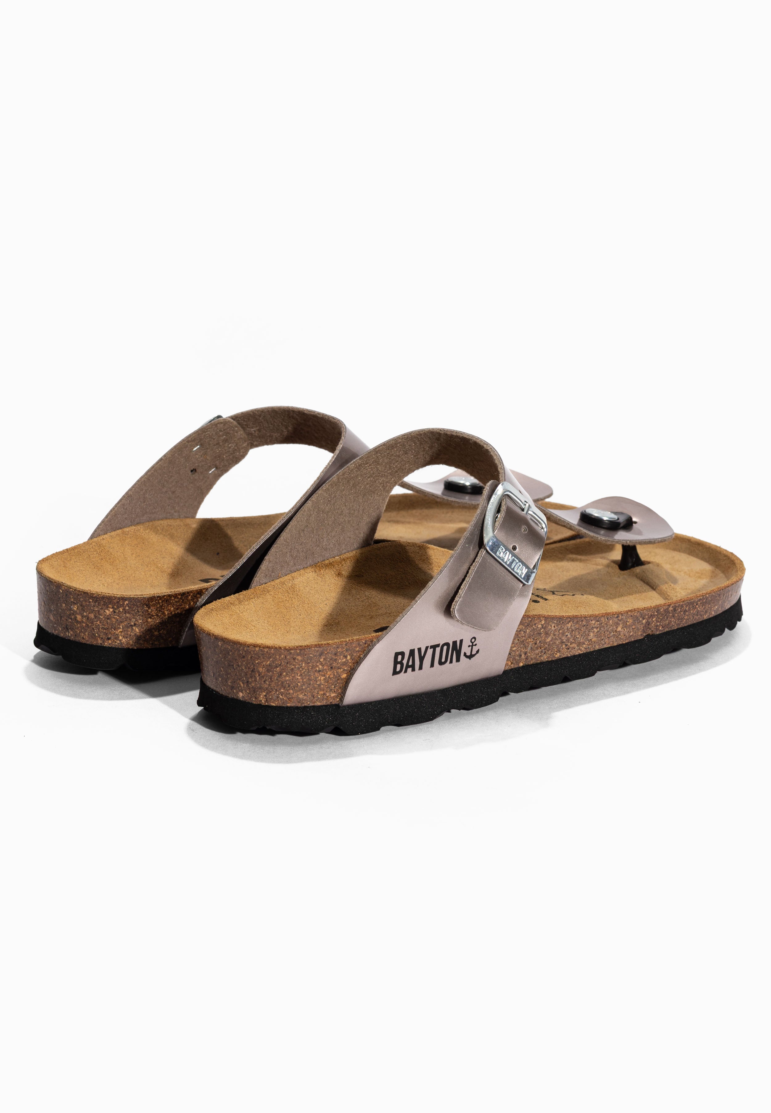 Taupe Mercure Toe-Strap Sandals
