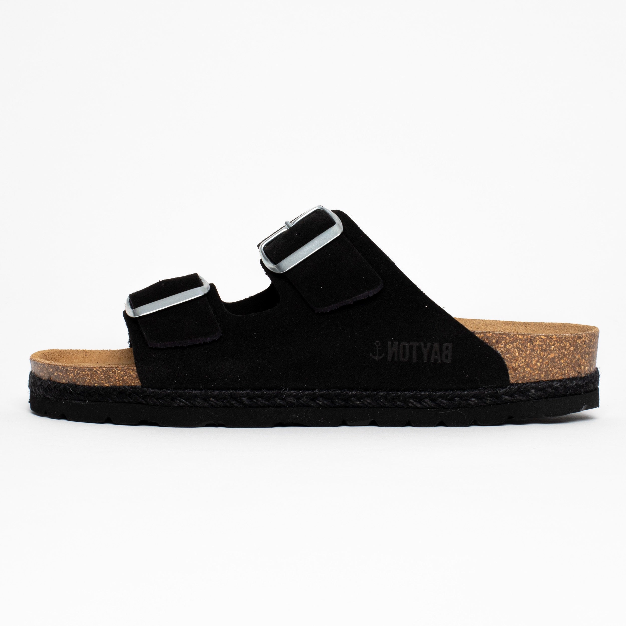 Sandalias Benalla Negras 2 Tiras