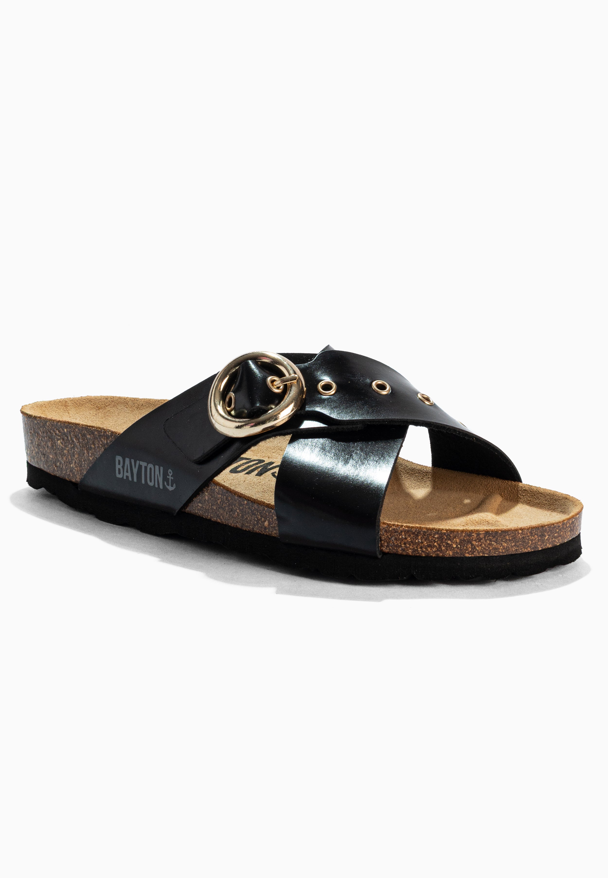 Black Cordoba 2 Strap Sandals