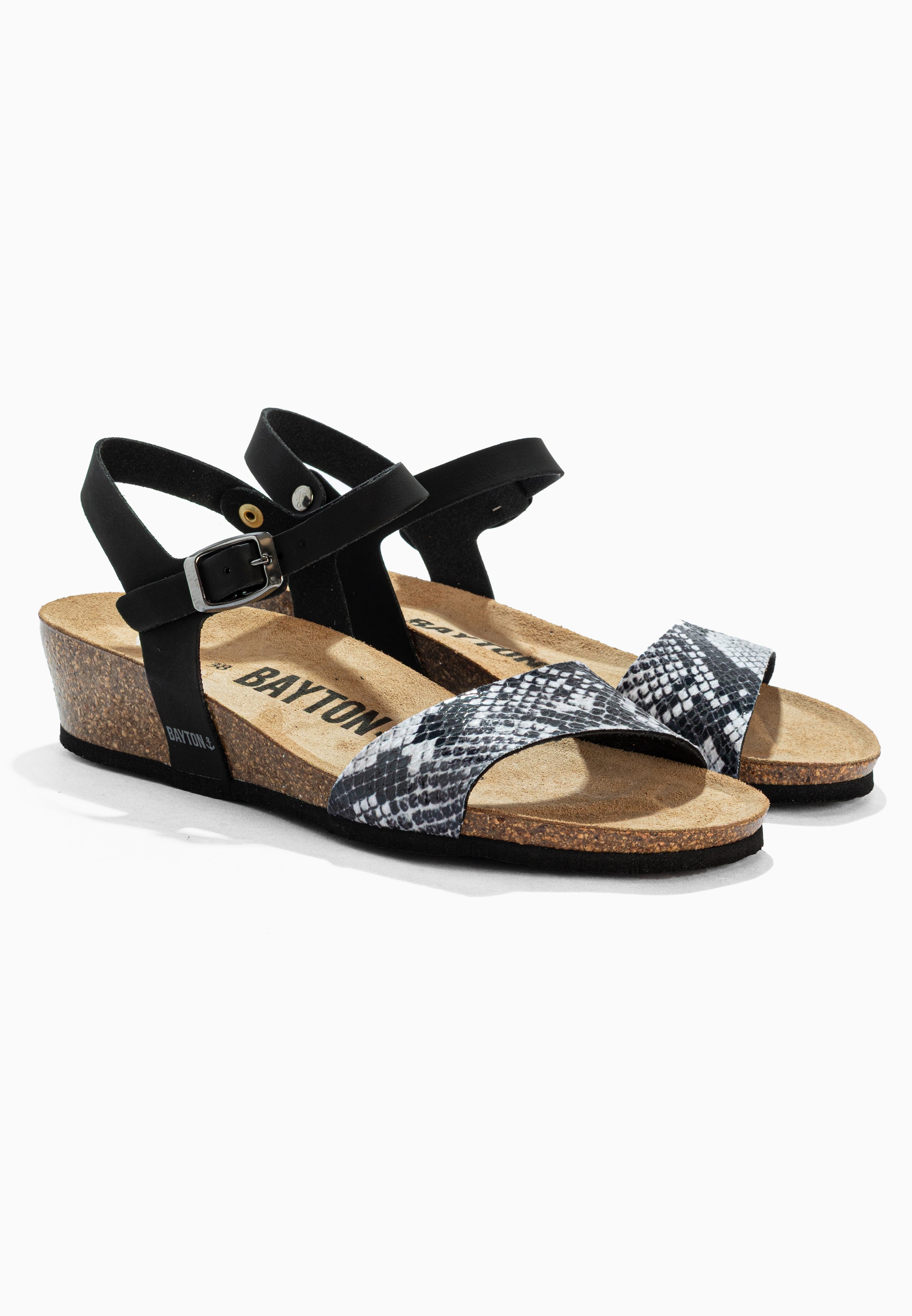 Wodonga Sandalias Cuña Y Semicuña Pitón Negro