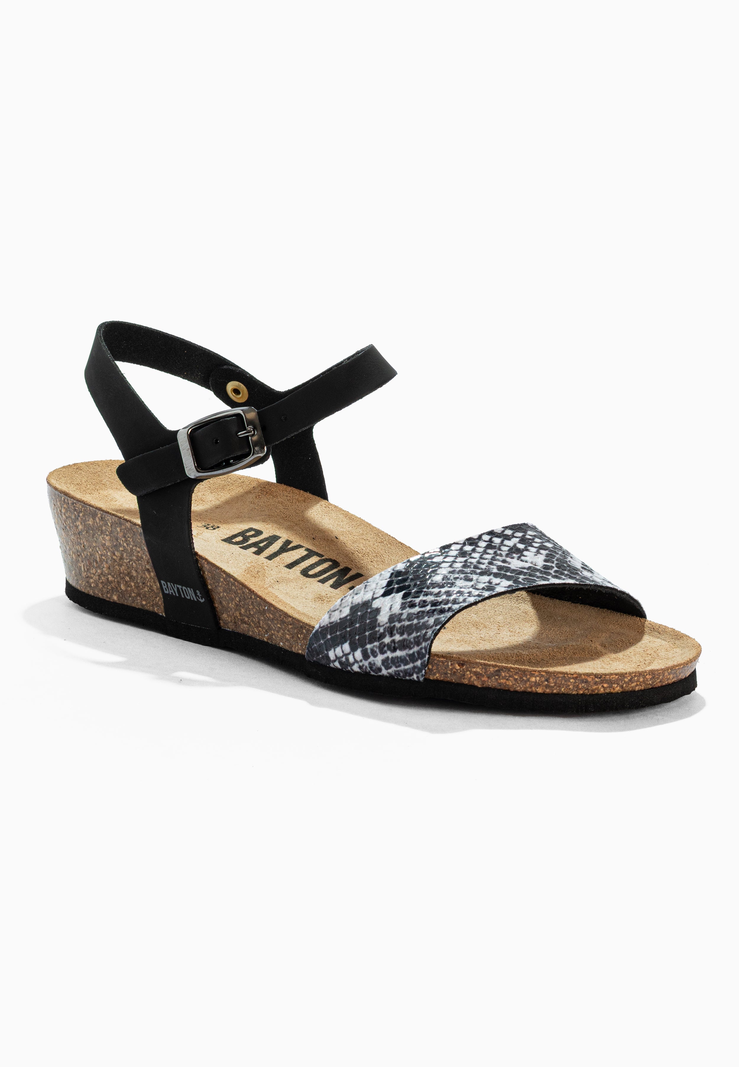 Wodonga Sandalias Cuña Y Semicuña Pitón Negro