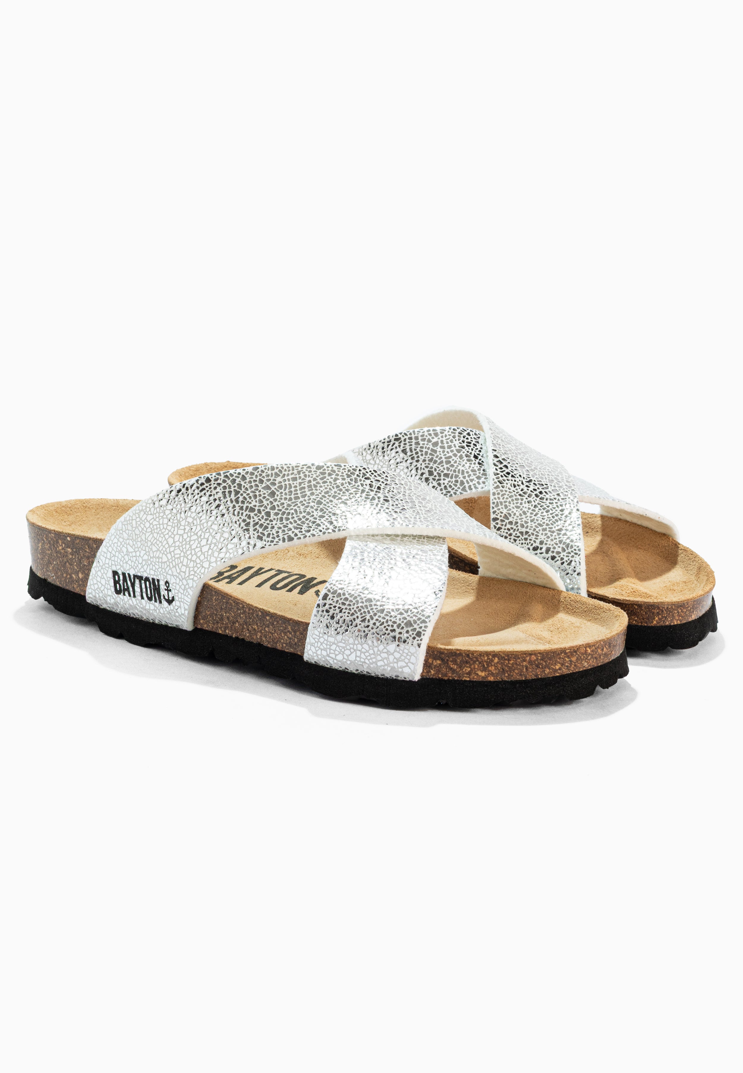 Gomera Silver 2 Strap Sandals