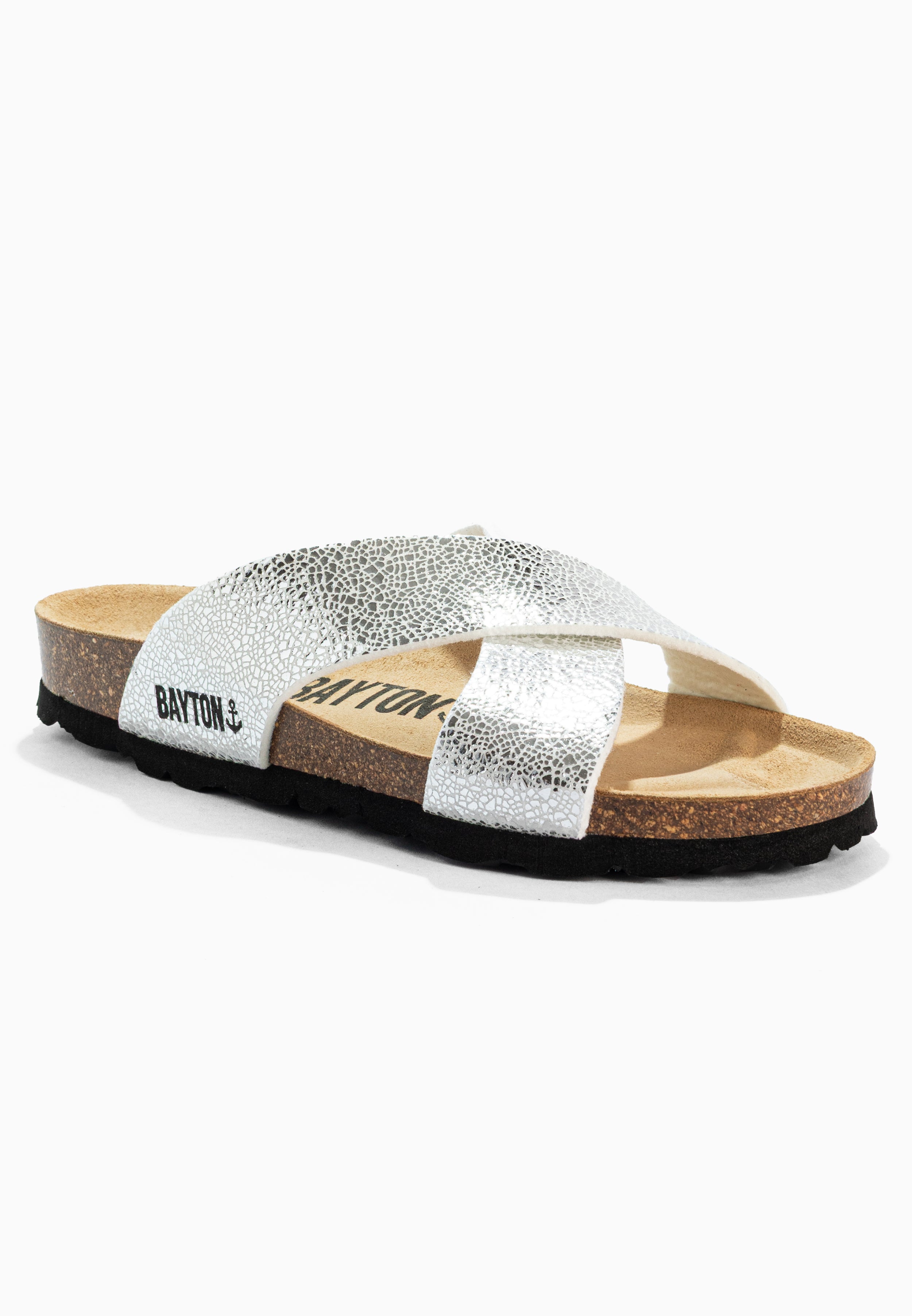 Gomera Silver 2 Strap Sandals