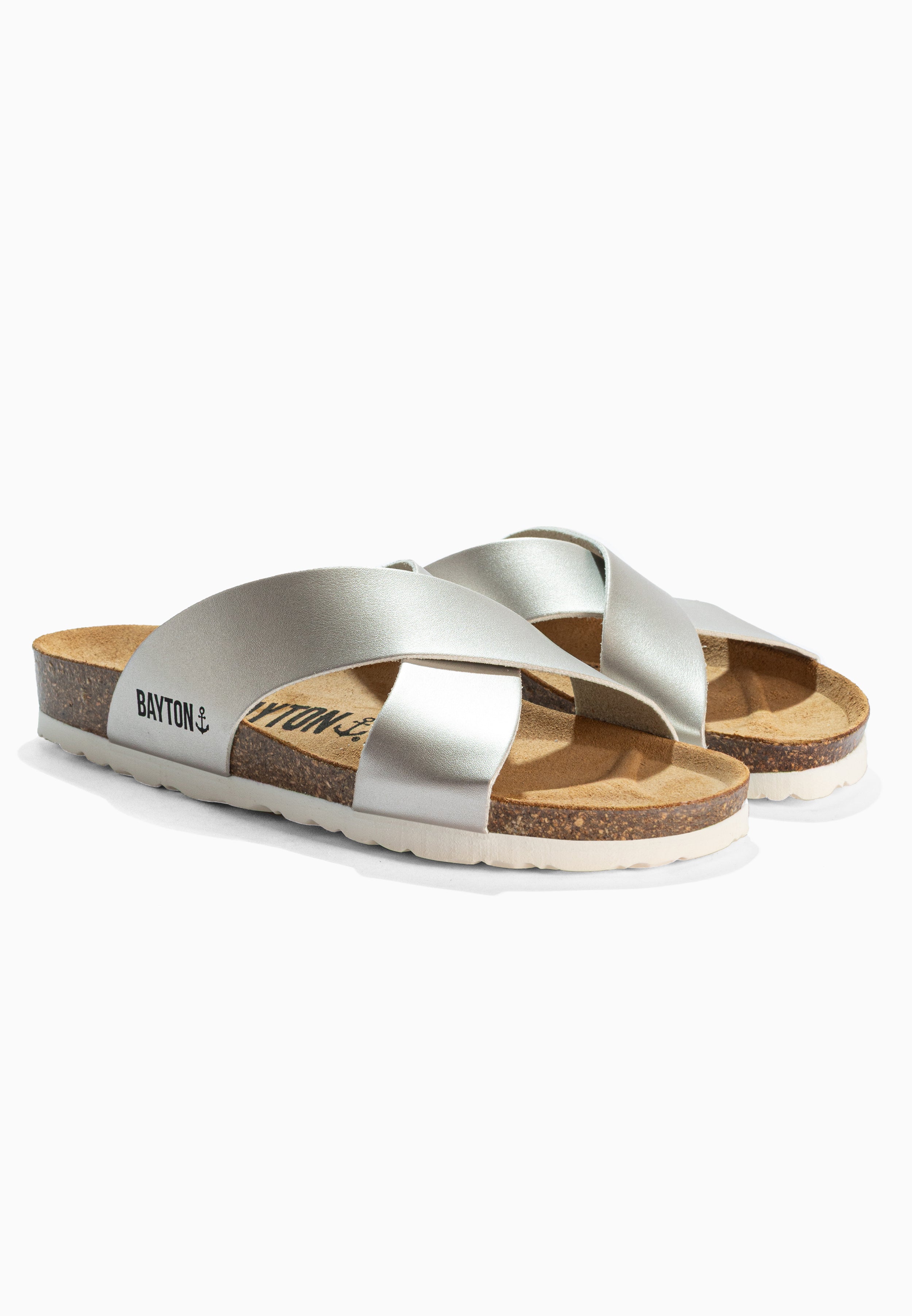 Gomera Silver 2 Strap Sandals