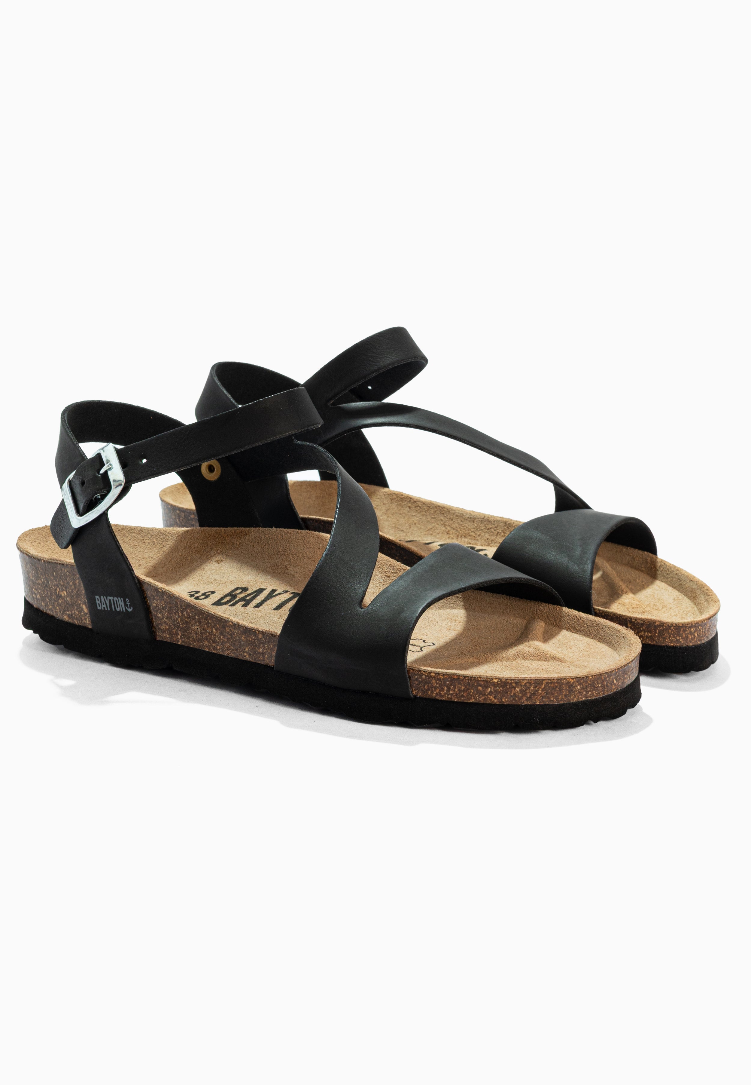 Sandalias Javea Negro Multitiras