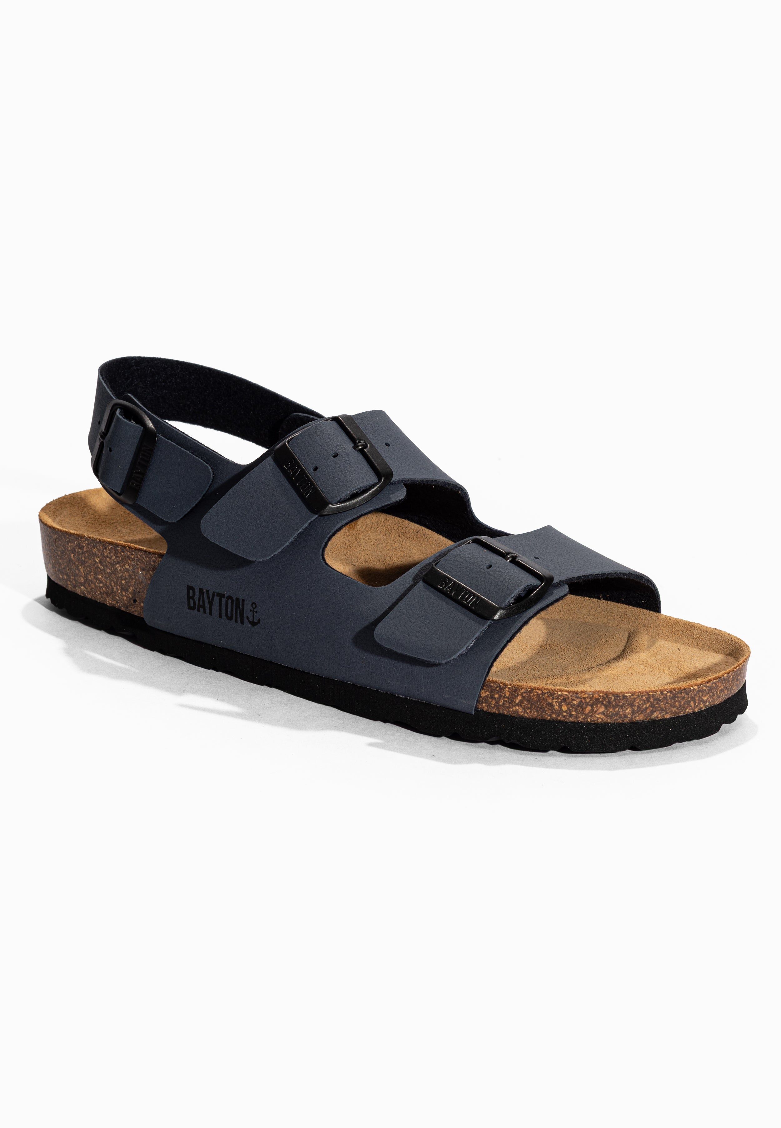 Dark Grey Achilles Multi-Strap Sandals