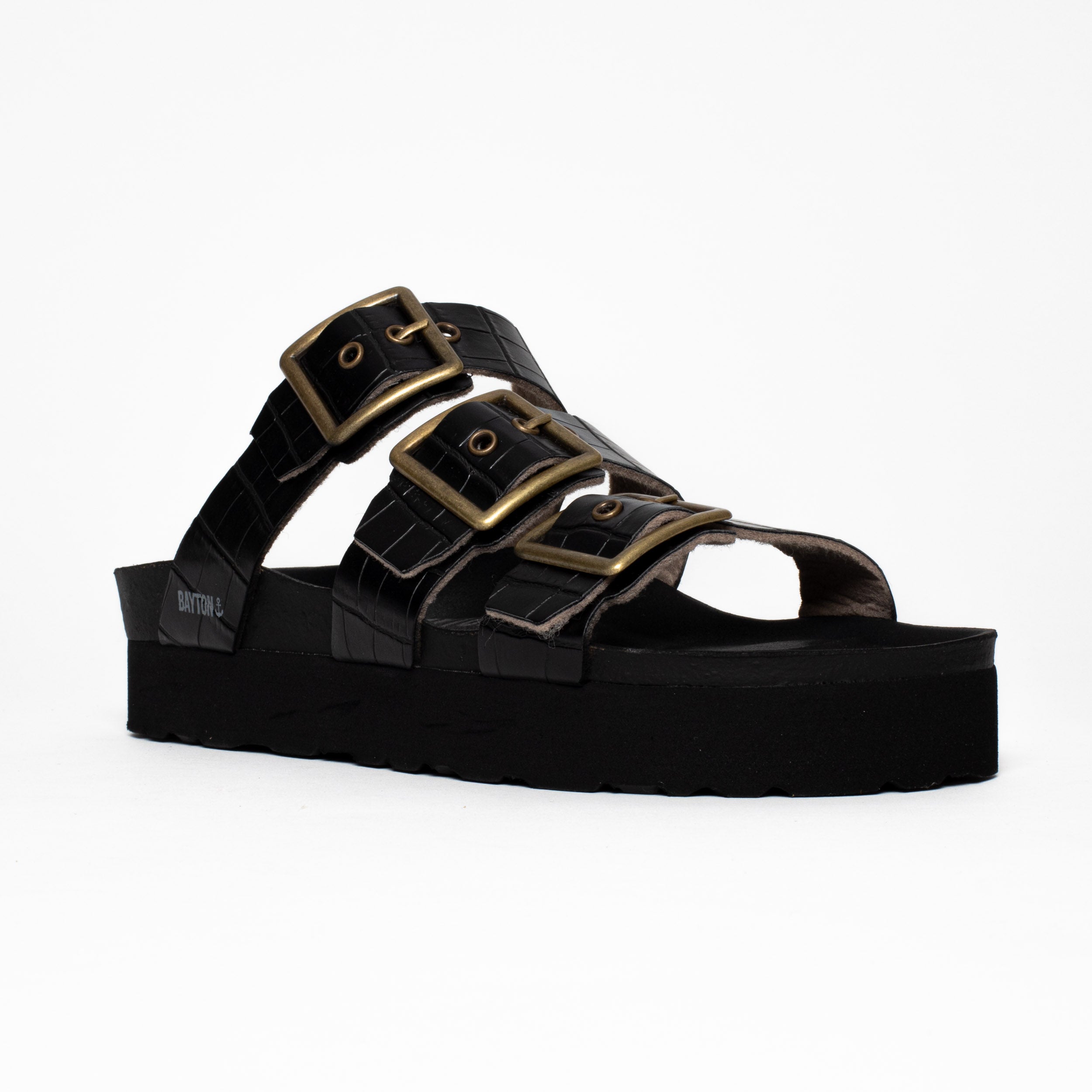 Castelo Black Platform Sandals