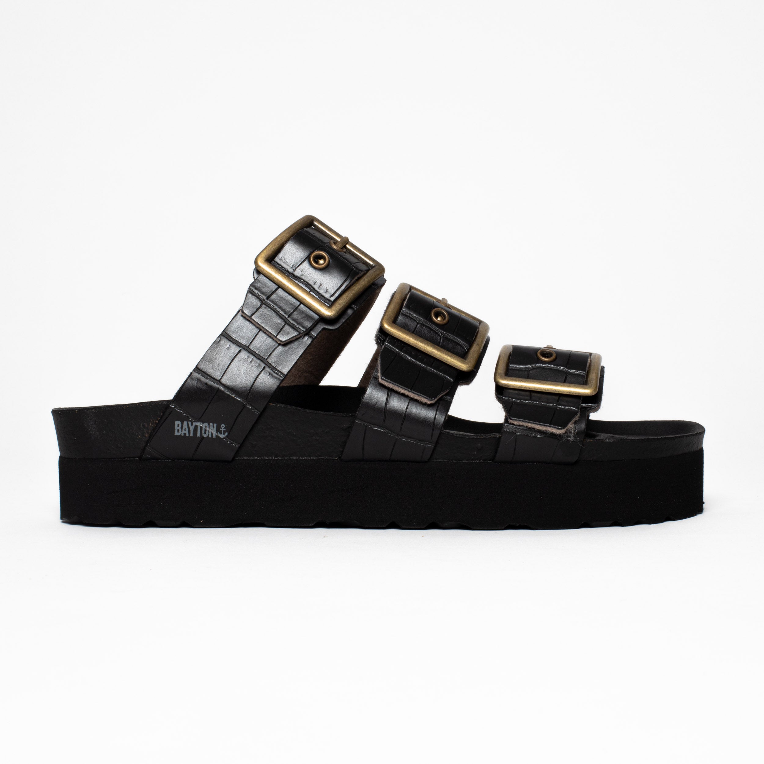 Castelo Black Platform Sandals
