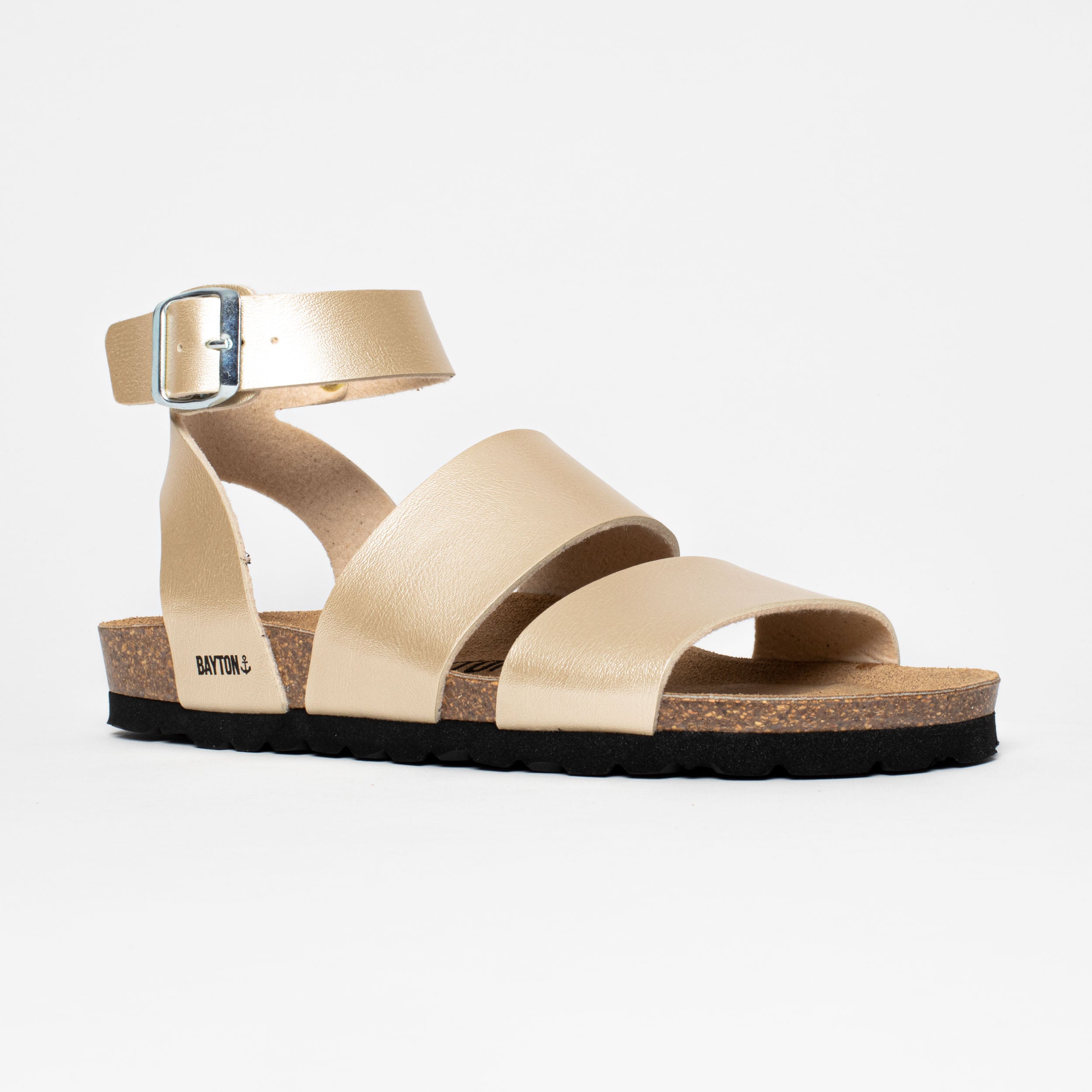 Soria Gold Multi-Strap Sandals