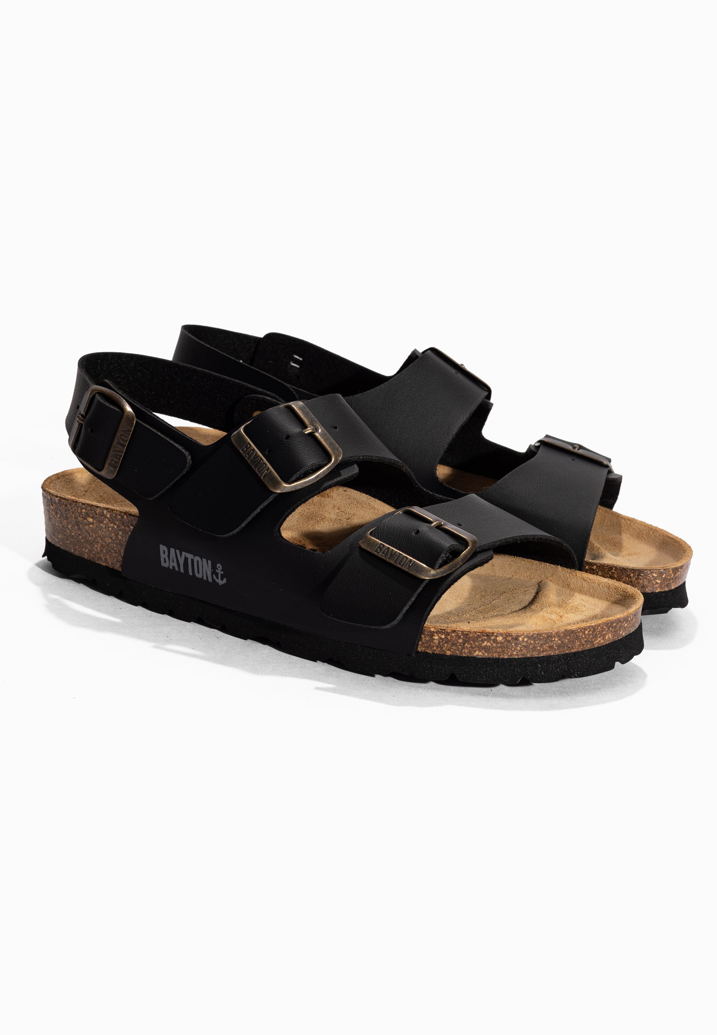 Sandalias Achille Multitiras Negro