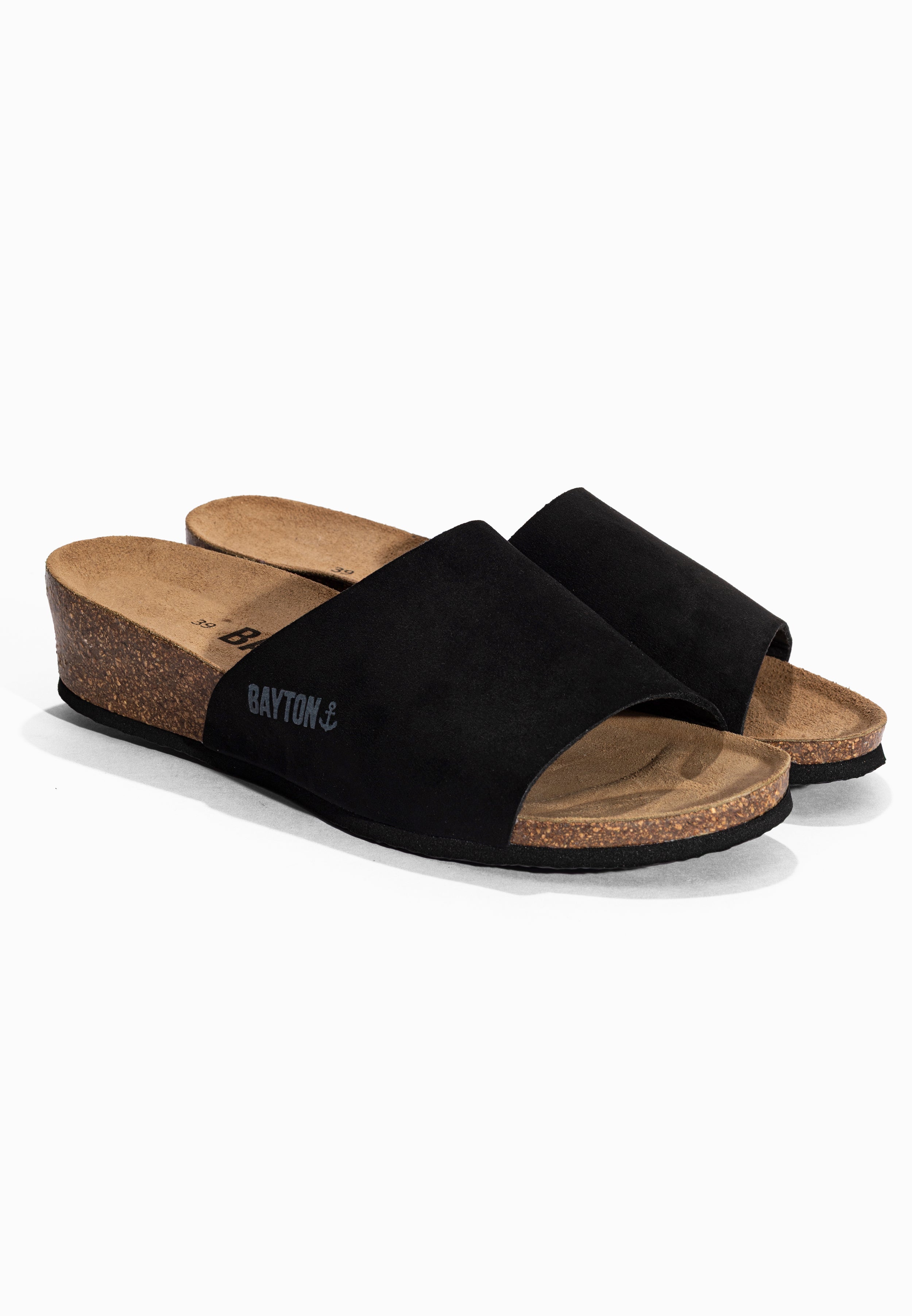 Sandales Ventura Noir Compensées et Semi-compensées