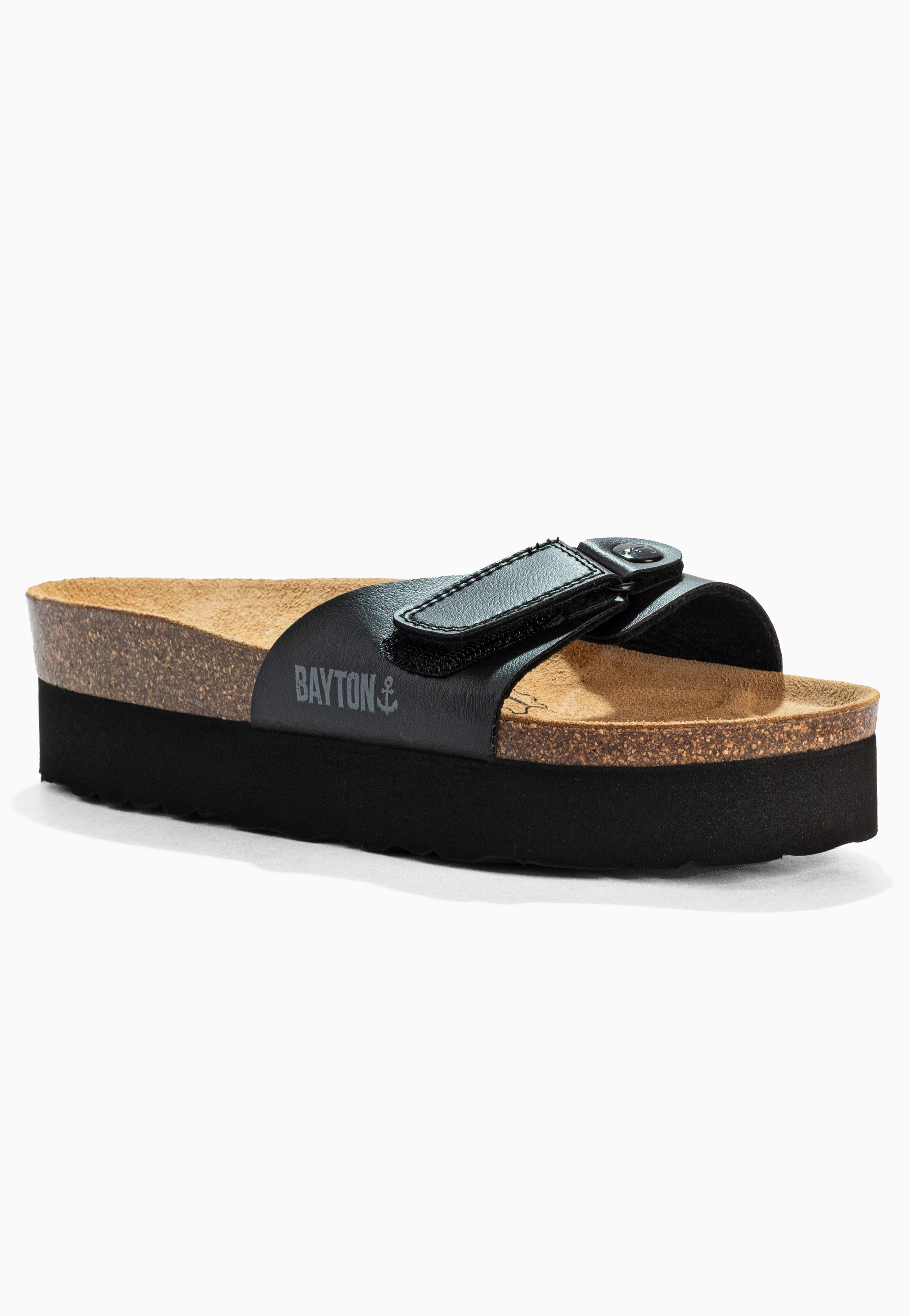 Sandales Calypso Noir à Plateforme