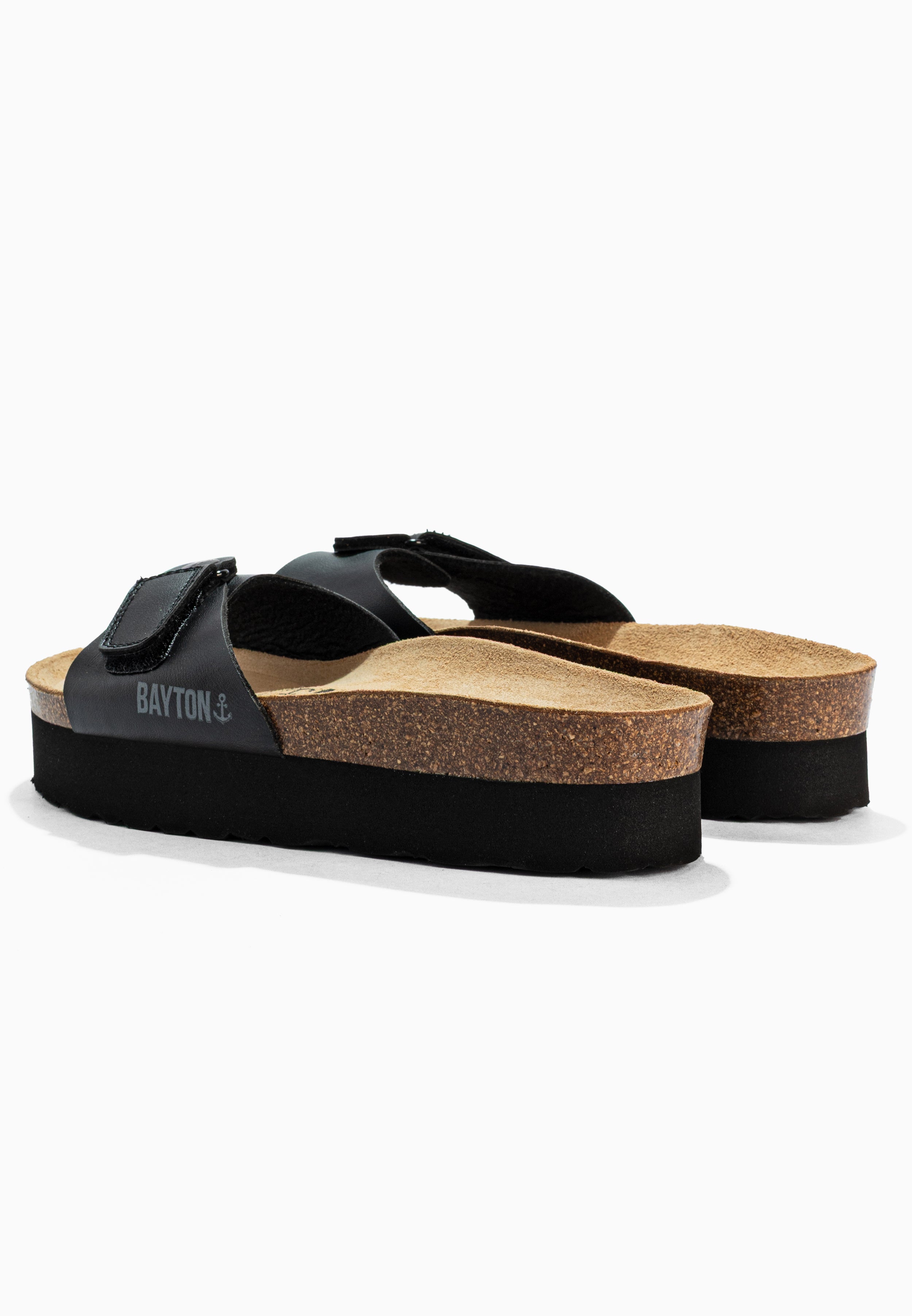 Sandales Calypso Noir à Plateforme