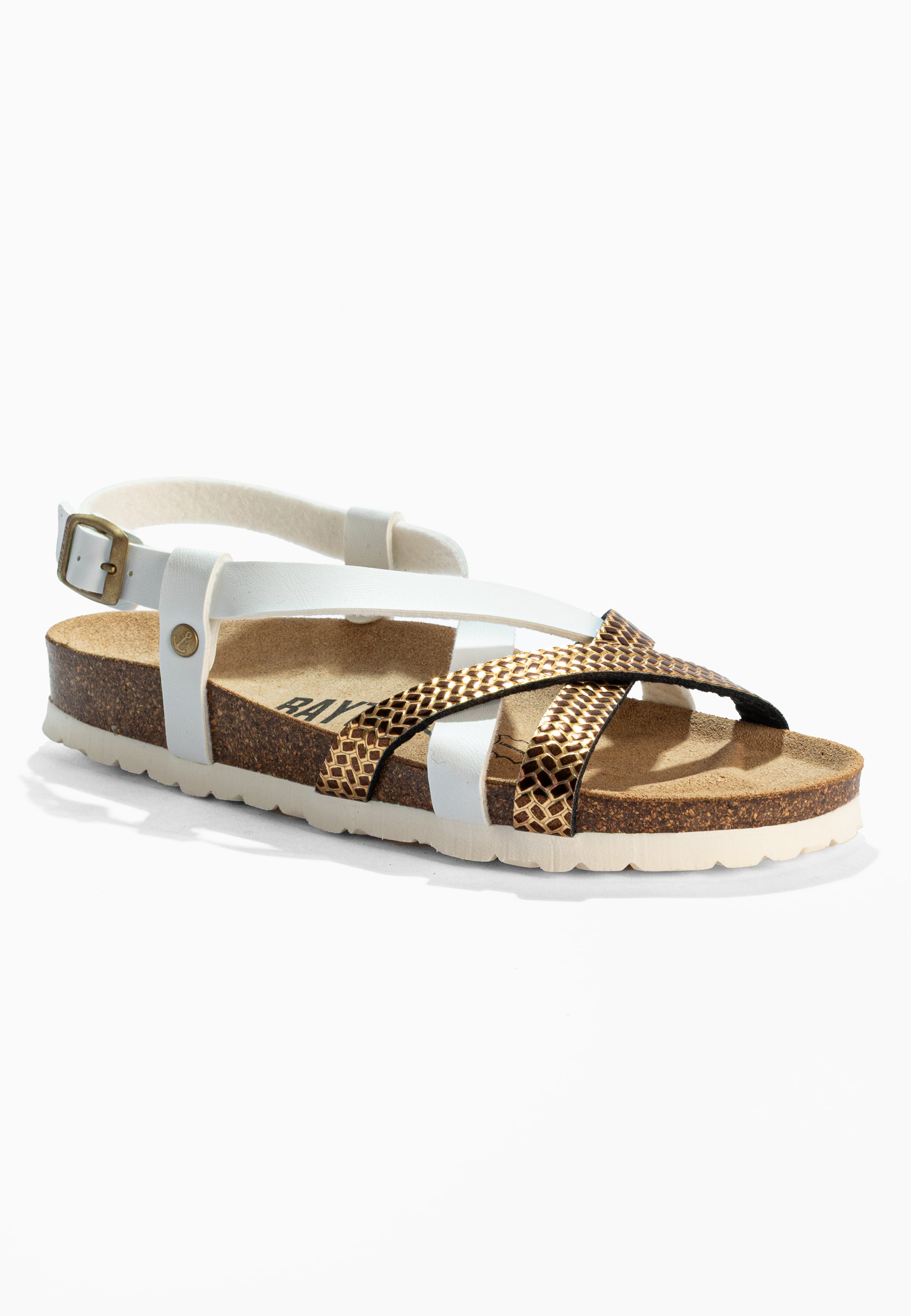 Kari Multibrides Sandalias Blancas Y Doradas