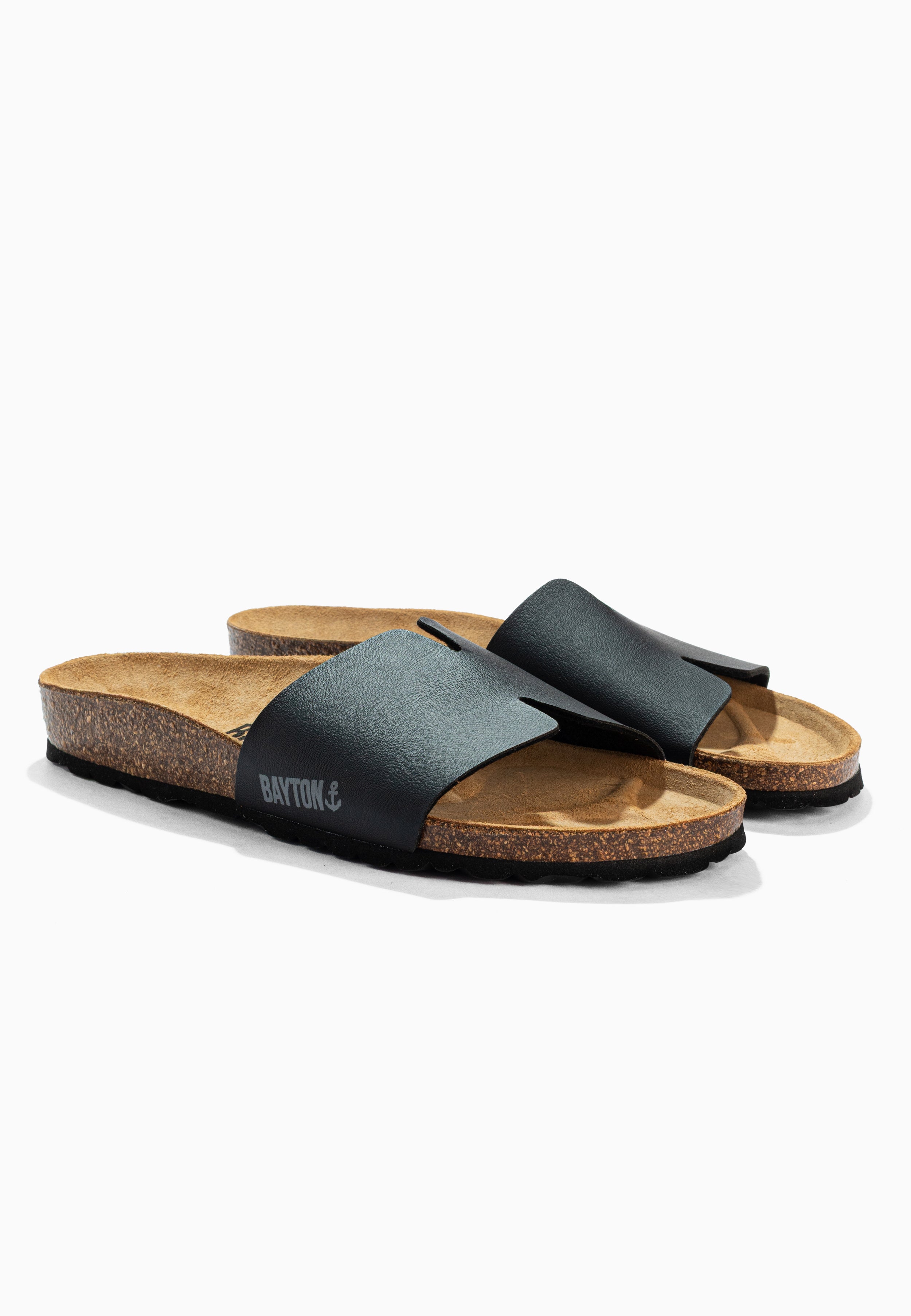 Djilian Black 1 Strap Sandals