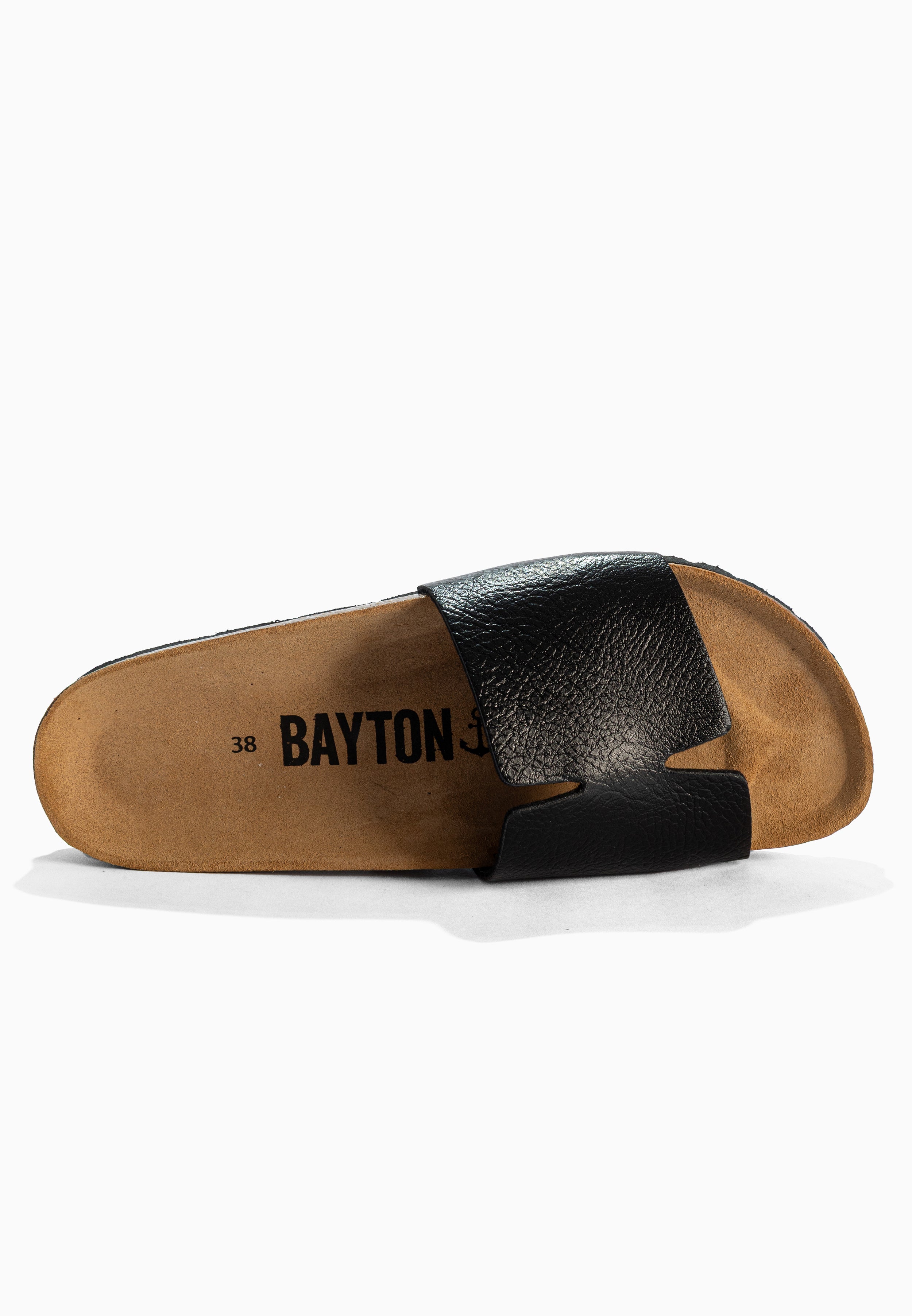 Djilian Black 1 Strap Sandals