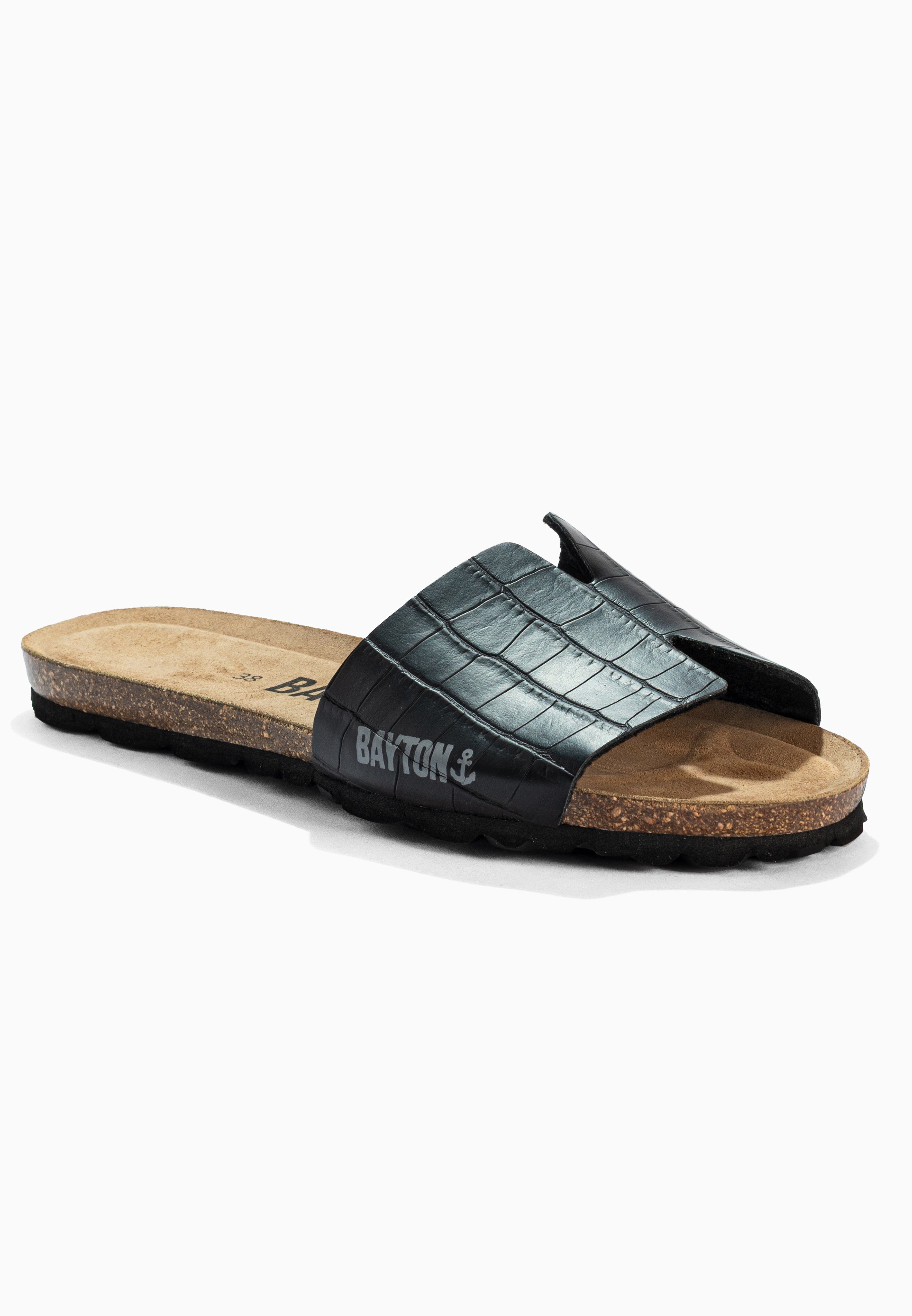 Djilian Slim Black 1 Strap Sandals