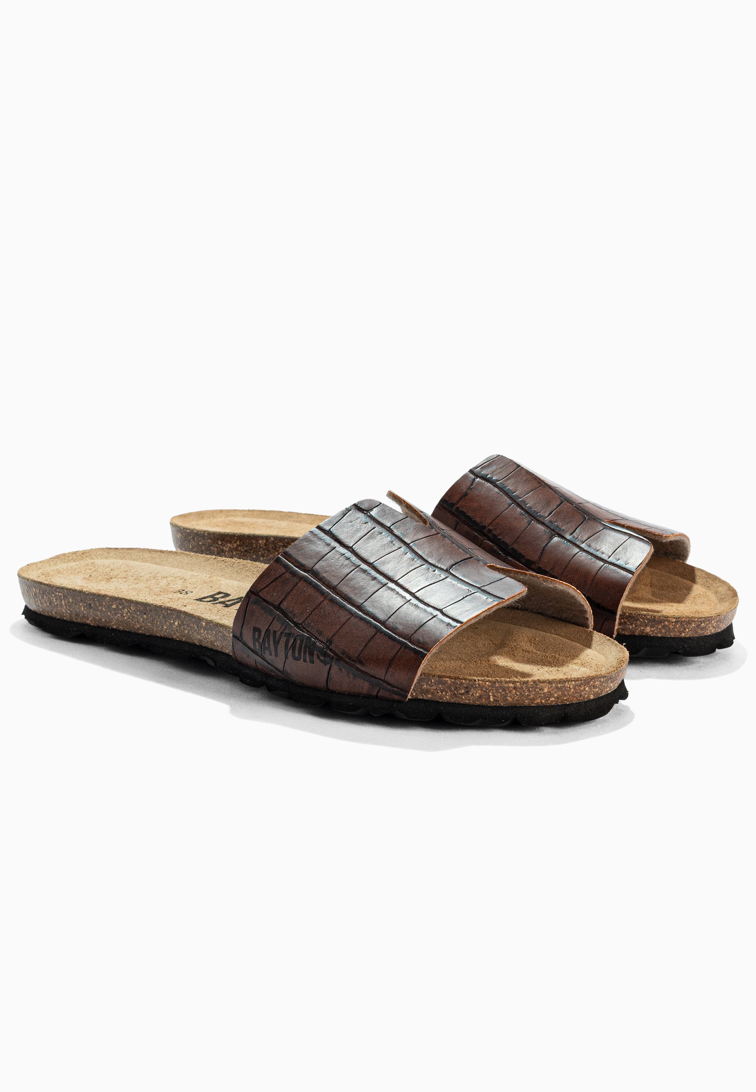 Djilian Slim Brown 1 Strap Sandals