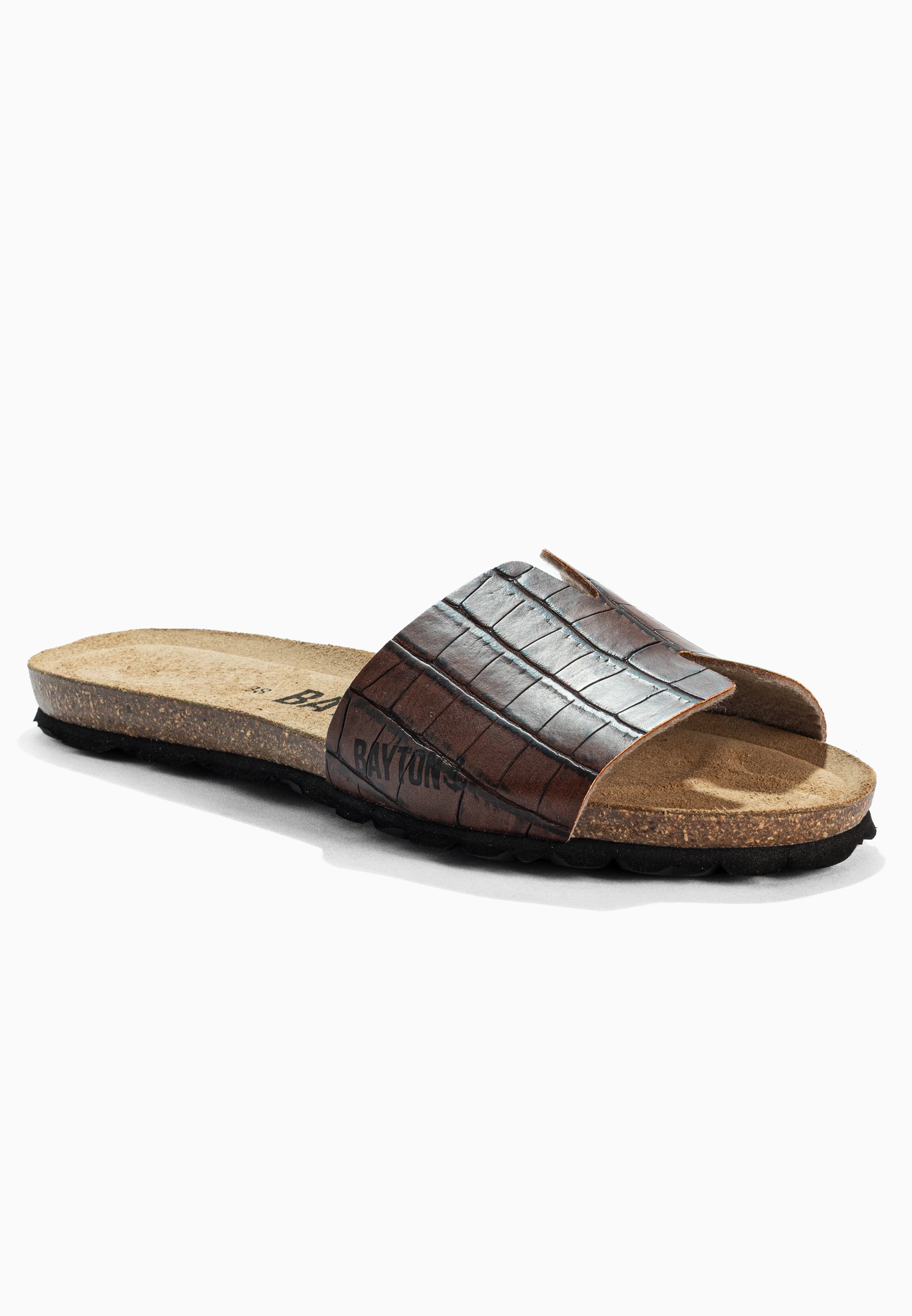 Djilian Slim Brown 1 Strap Sandals