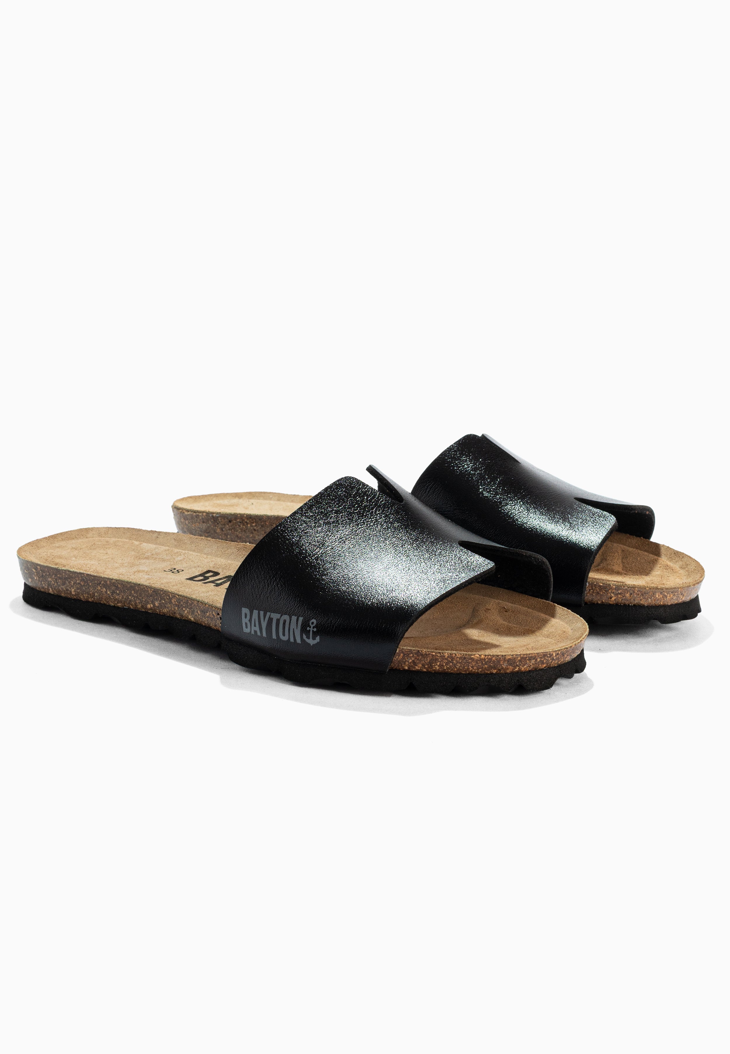 Djilian Slim Black 1 Strap Sandals