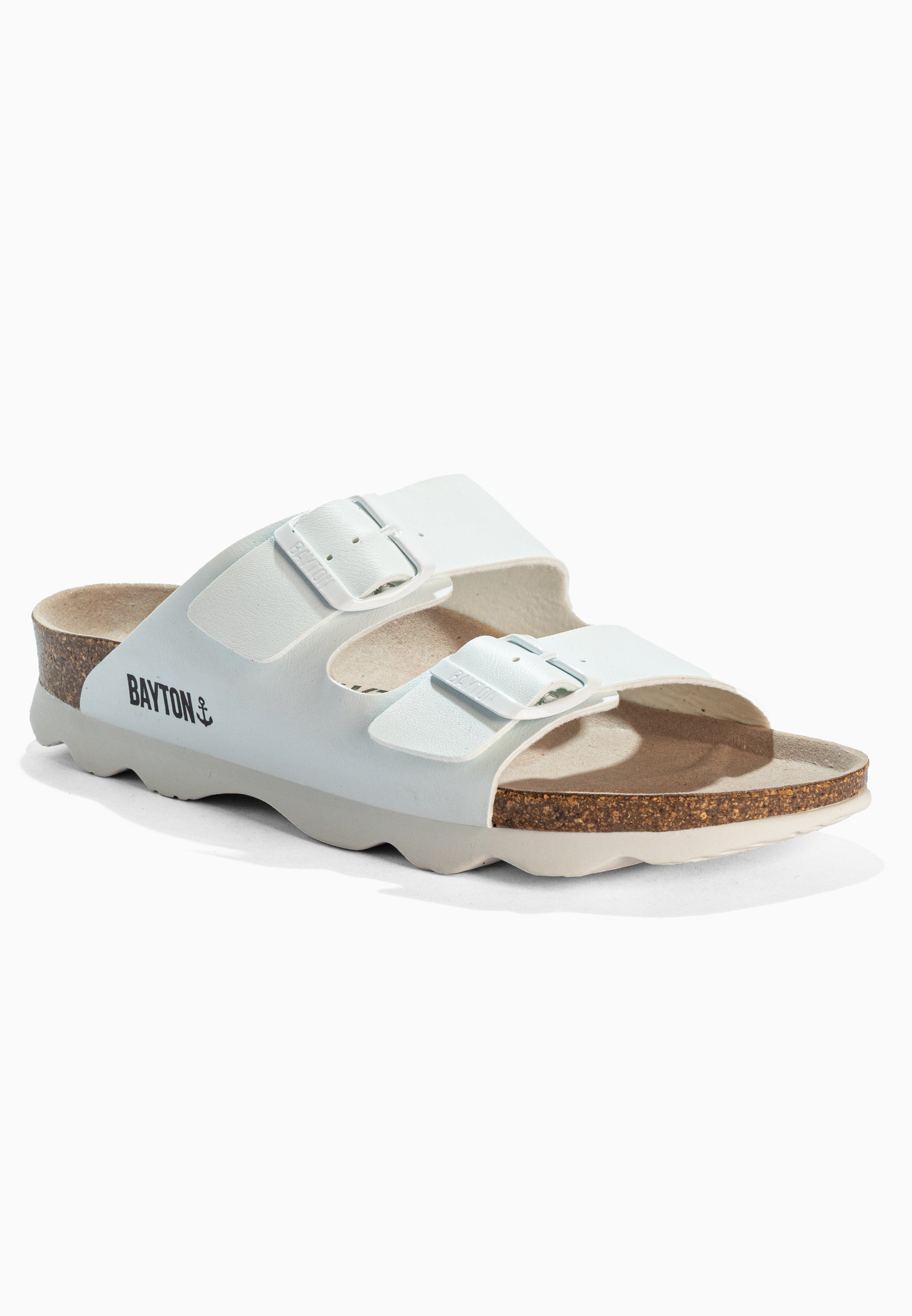 Atlas White 2 Strap Sandals