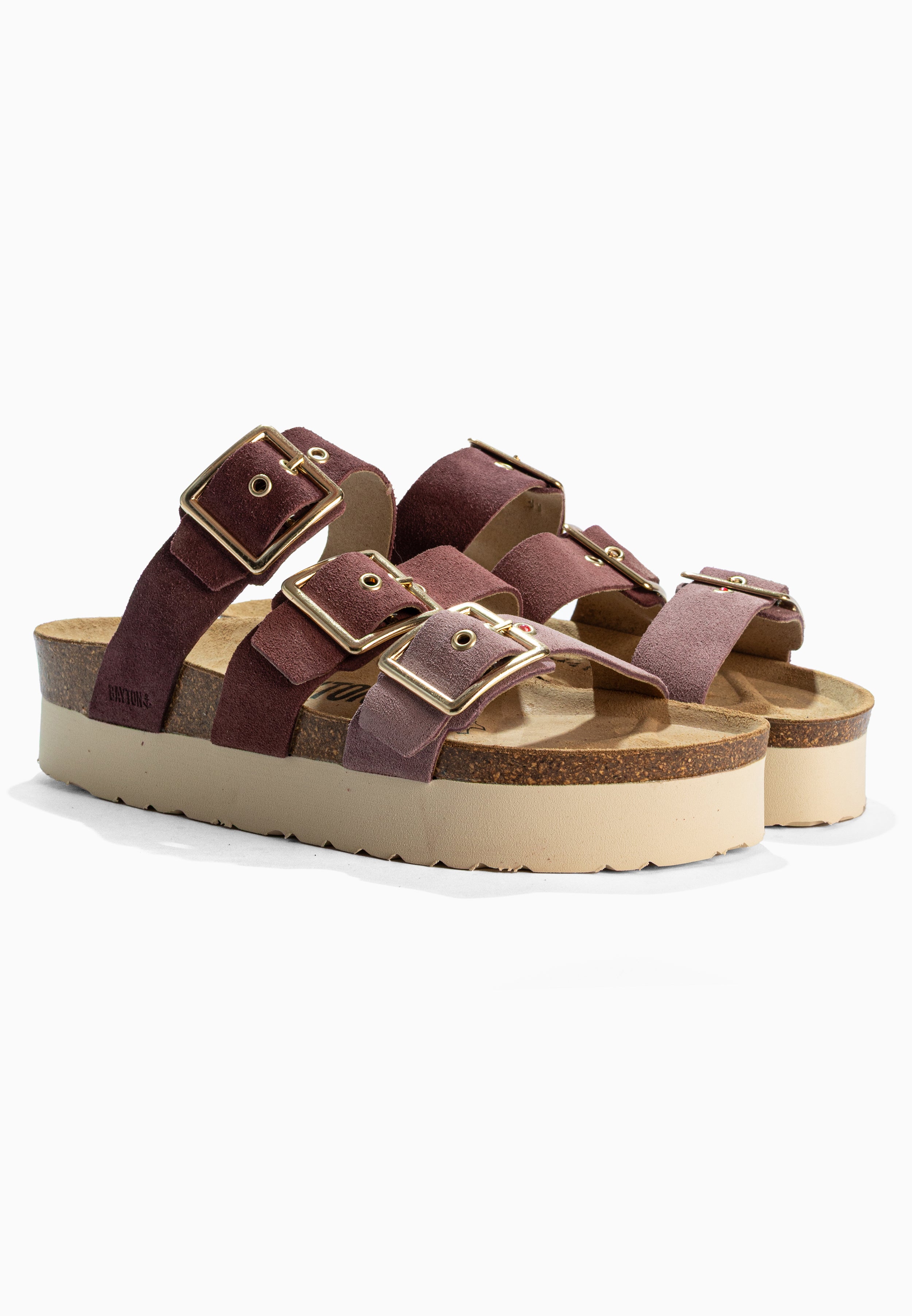 Sandales Castelo Multicouleur à Plateforme en cuir Suédé