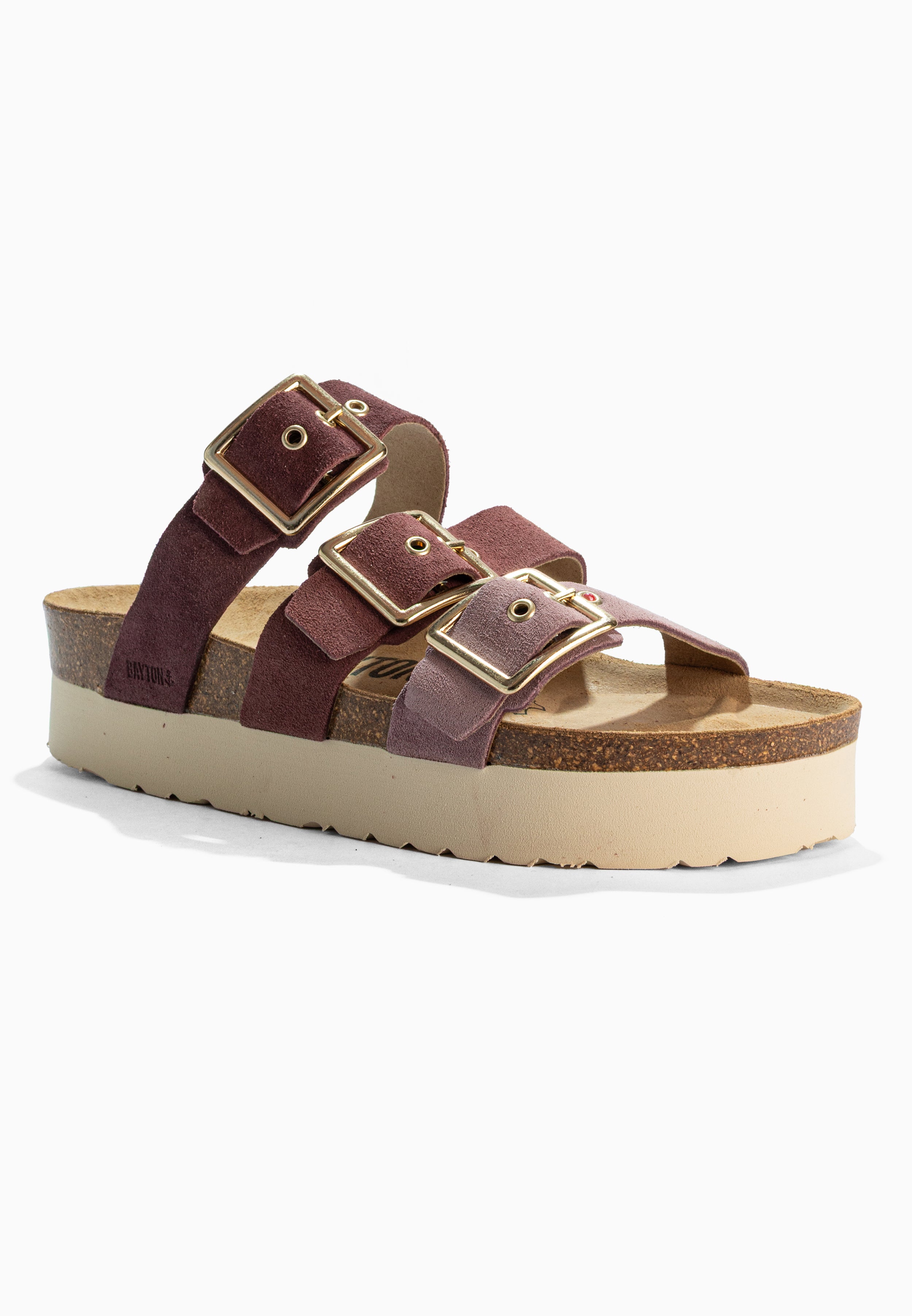 Sandales Castelo Multicouleur à Plateforme en cuir Suédé