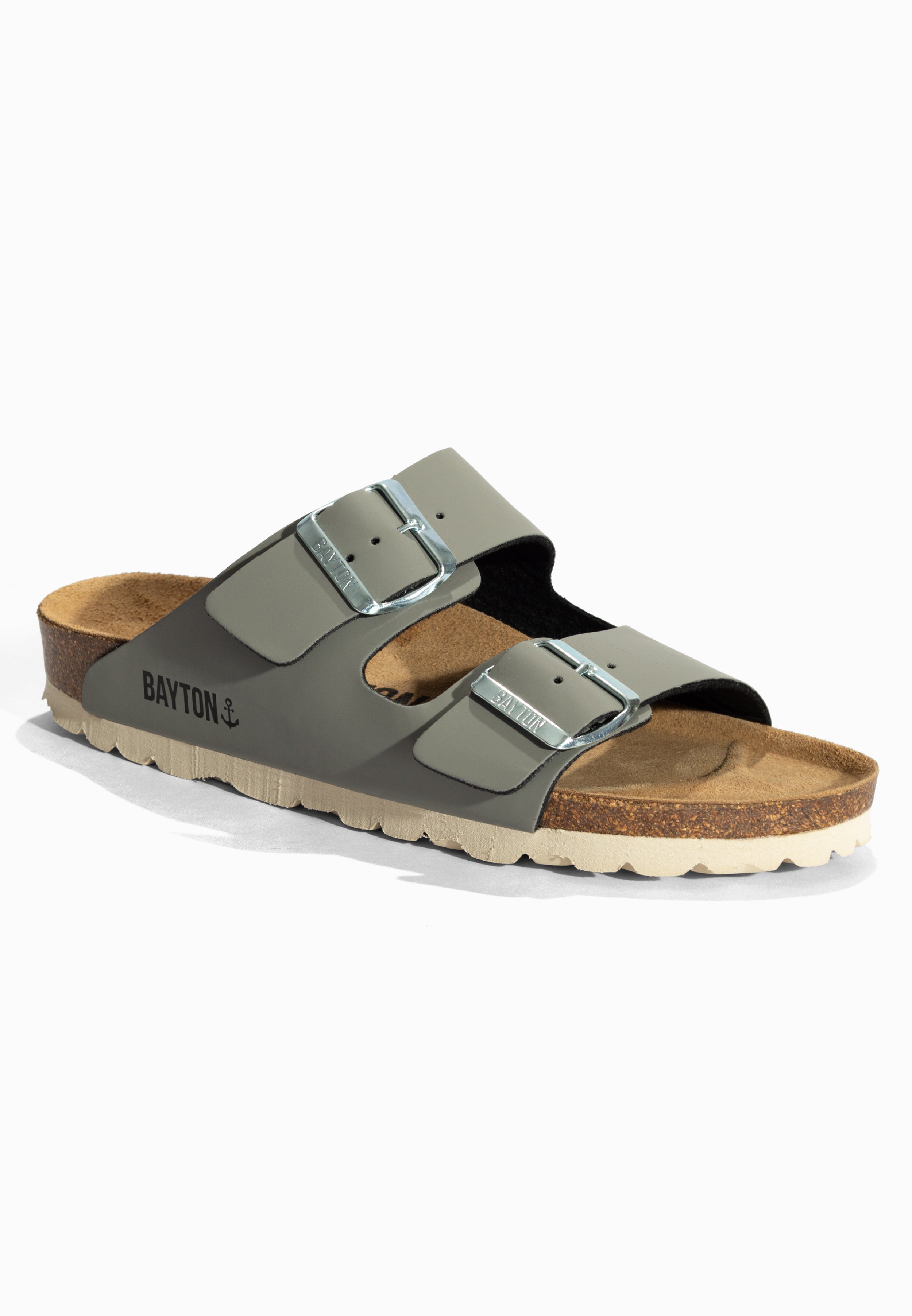 Sandales 2 Brides Atlas Gris
