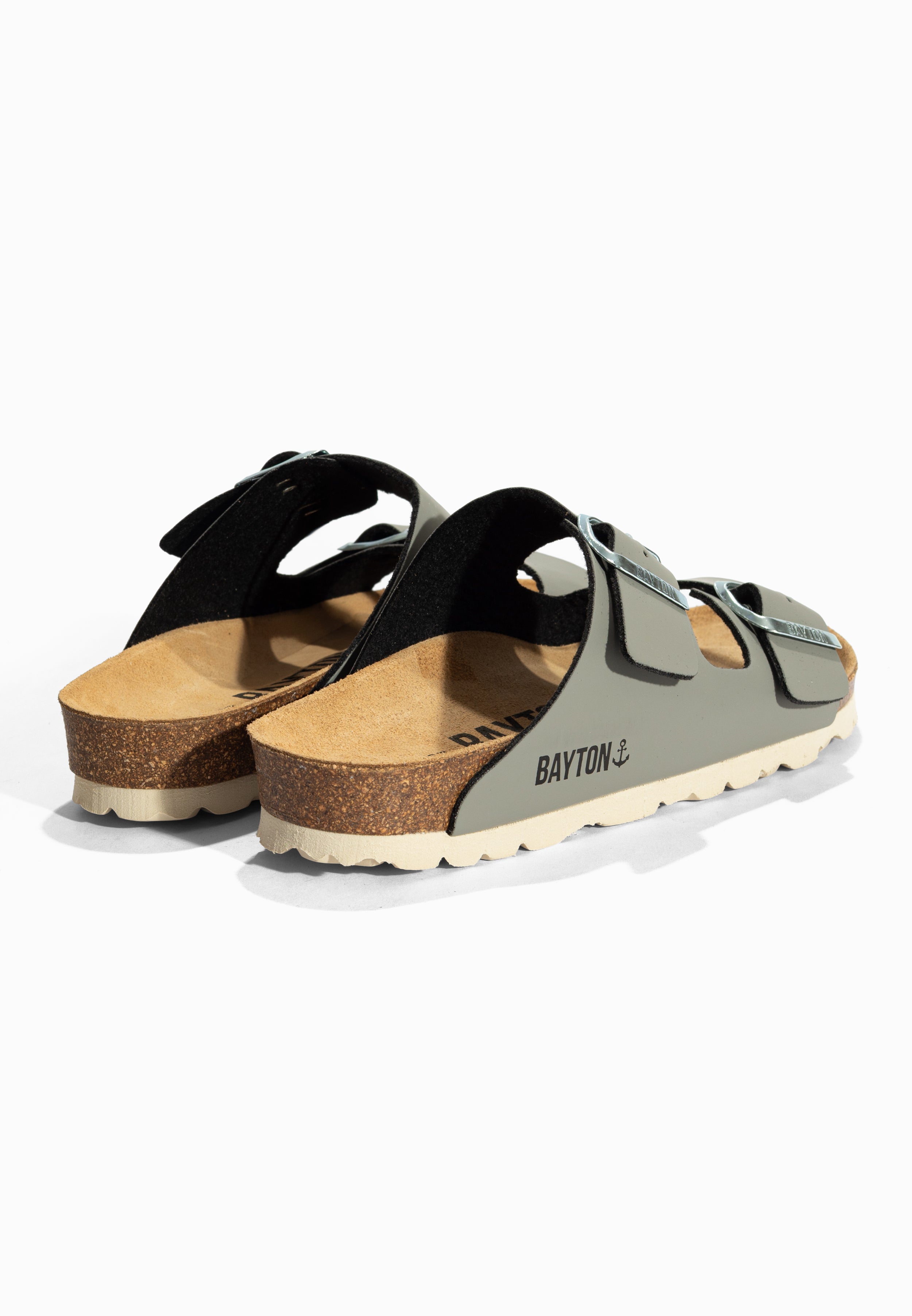 Sandales 2 Brides Atlas Gris