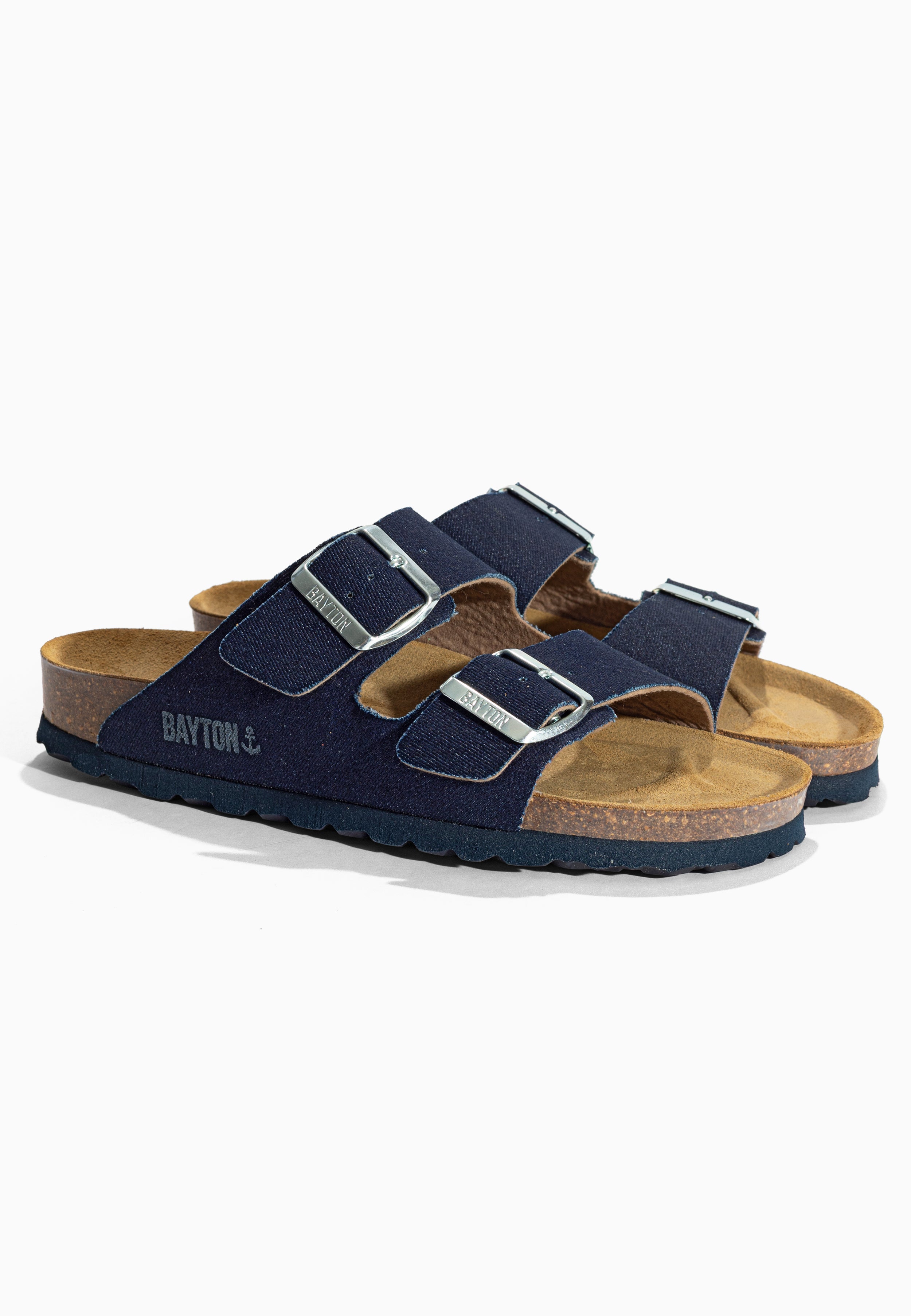 Sandales 2 Brides Atlas Bleu Clair Denim