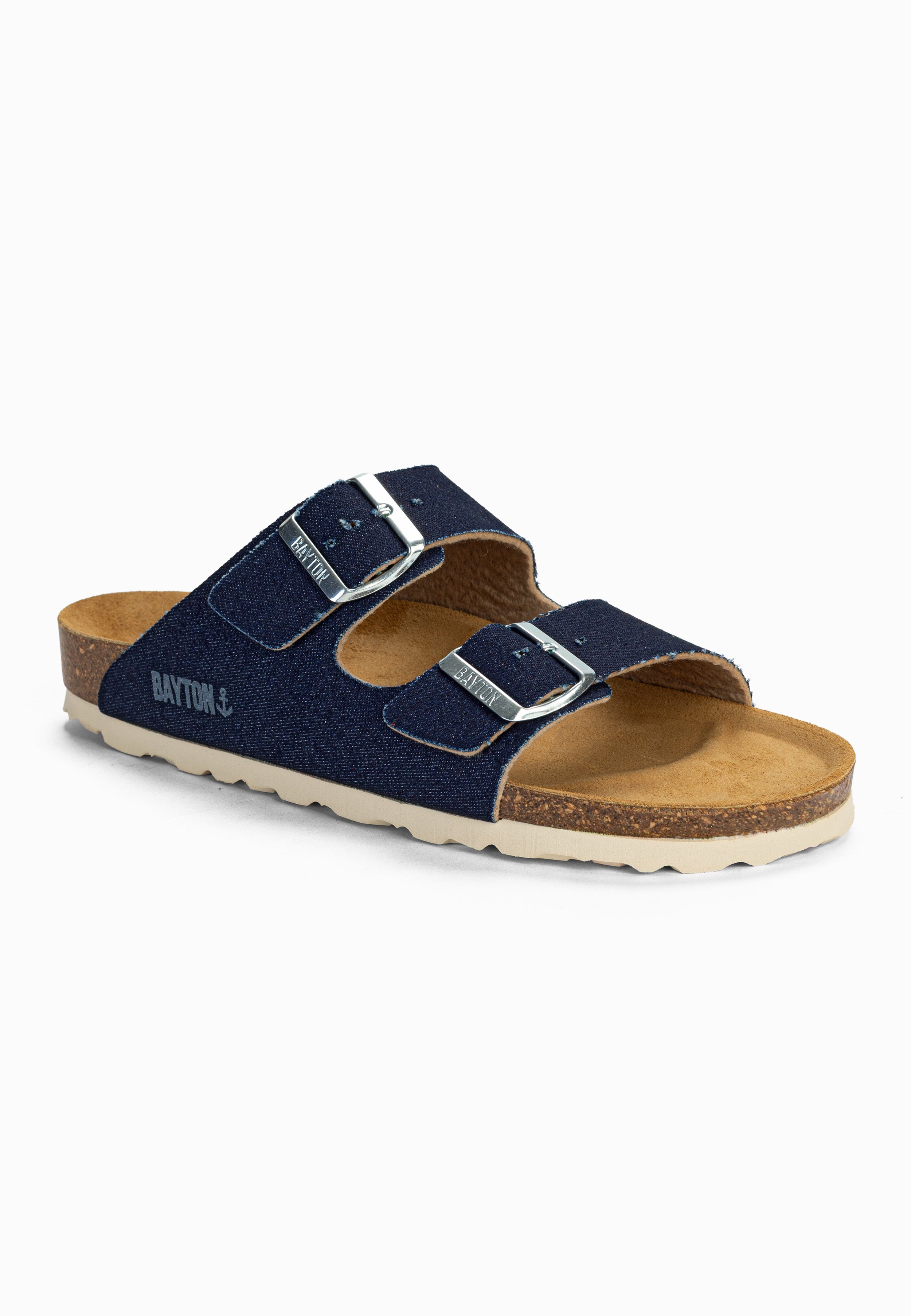 Sandales 2 Brides Atlas Bleu Ciel Denim
