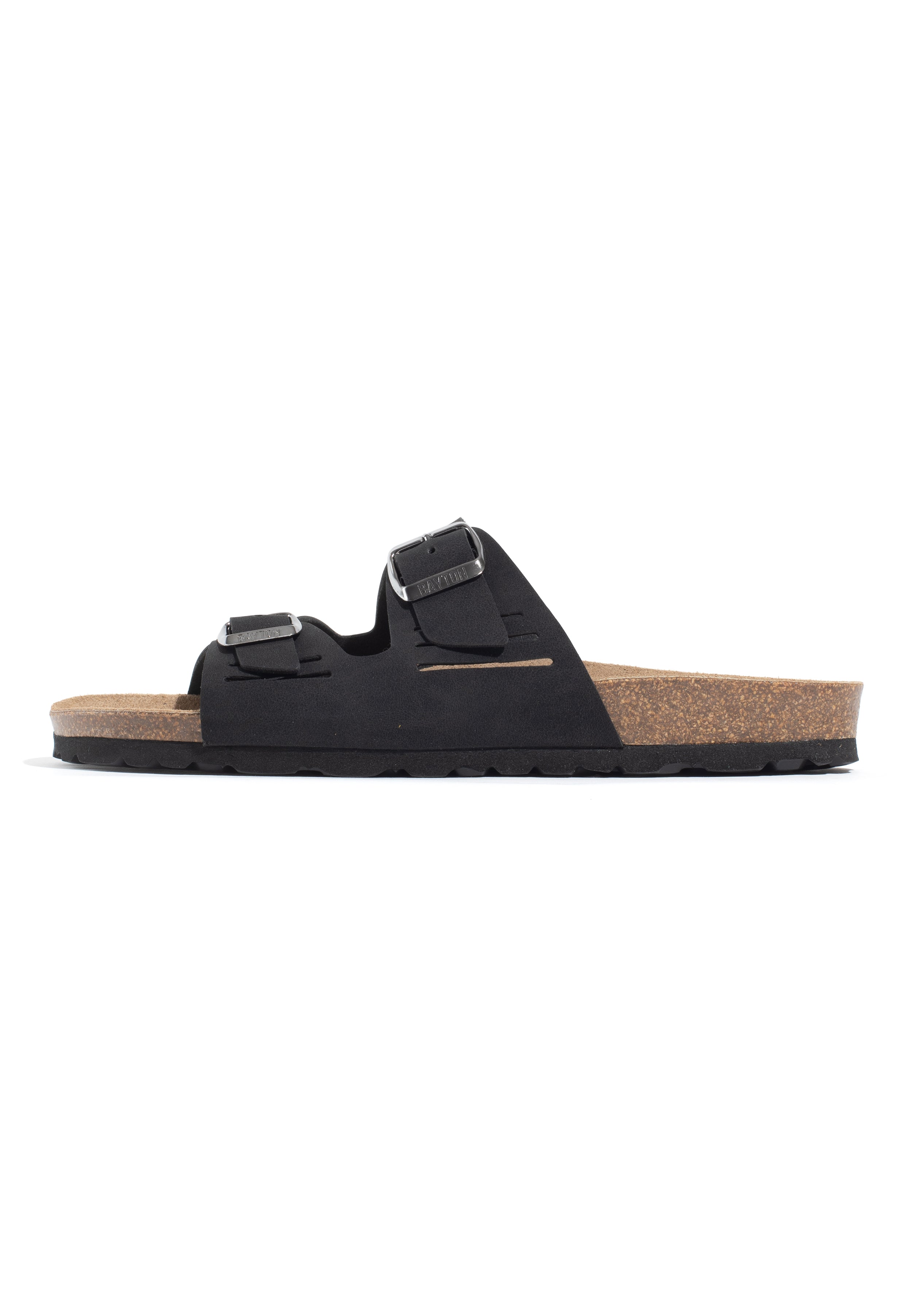 Athol Black 2 Strap Sandals