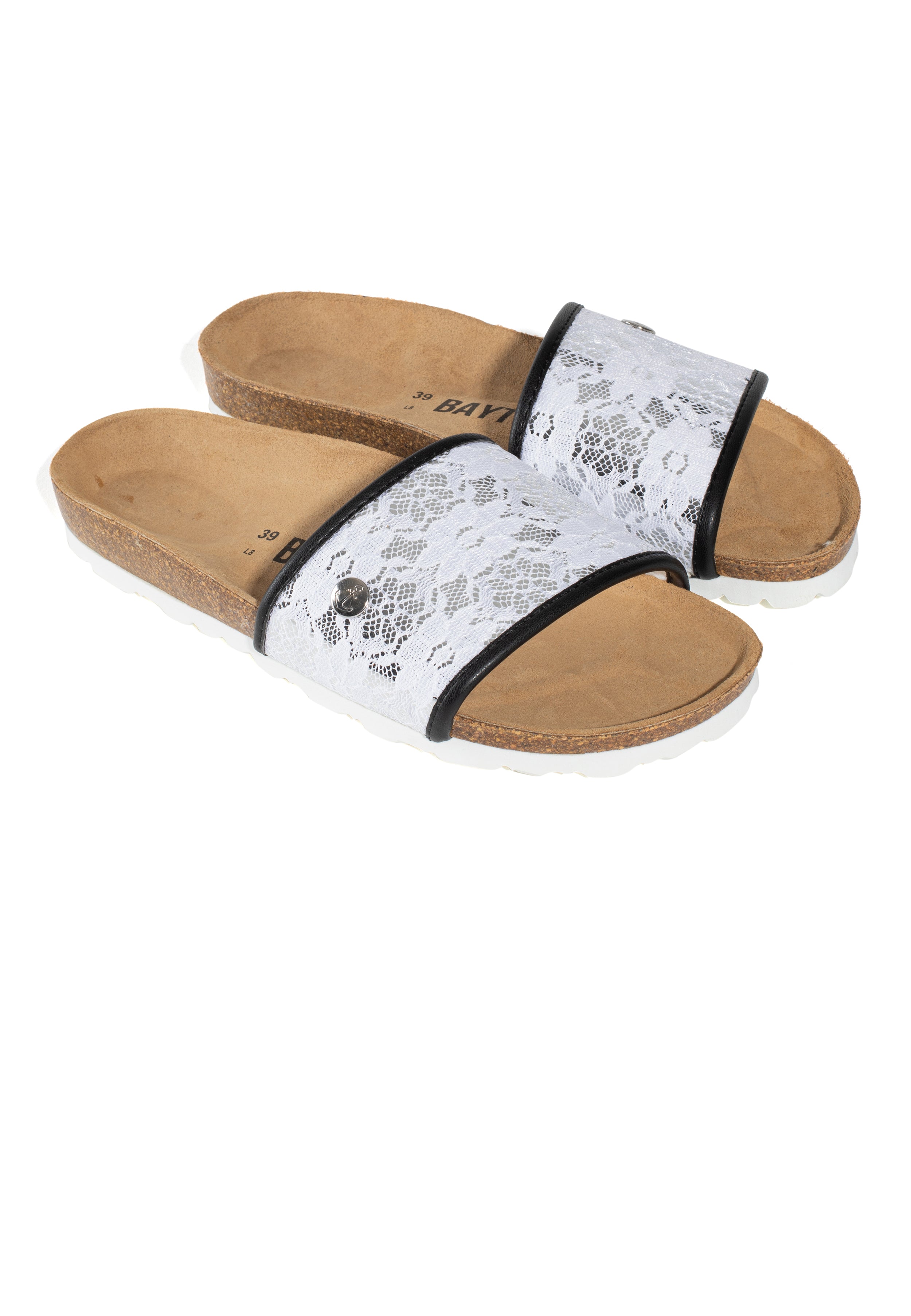 Sandales Clotilde Blanc et noir