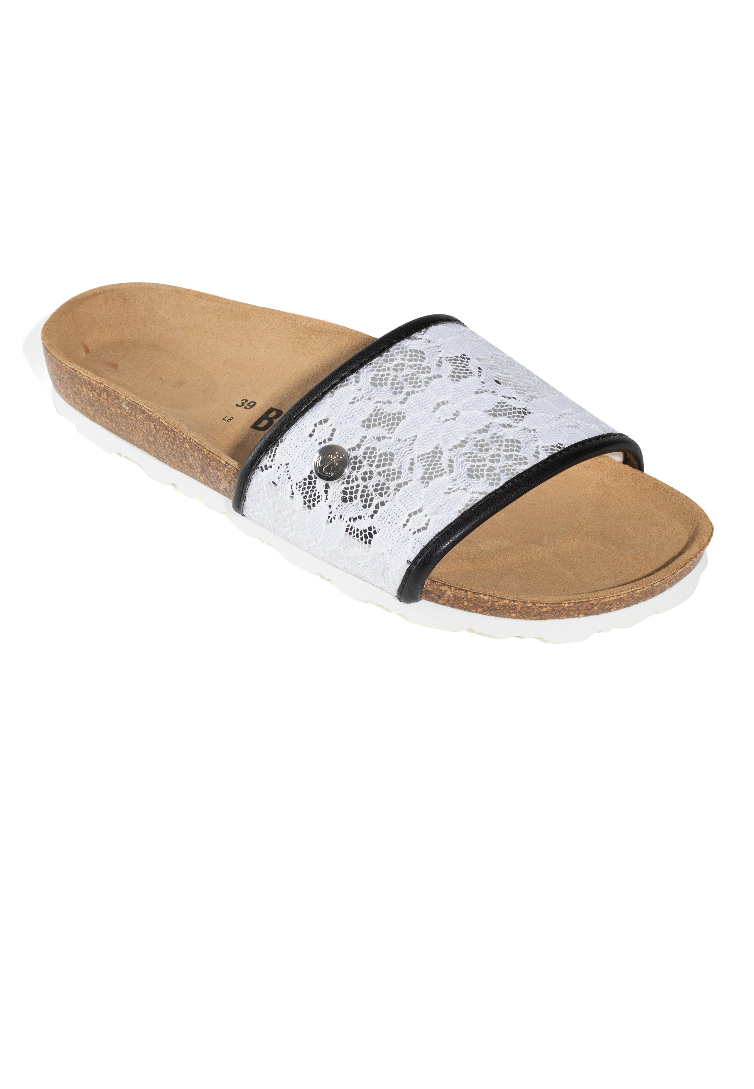 Sandales Clotilde Blanc et noir