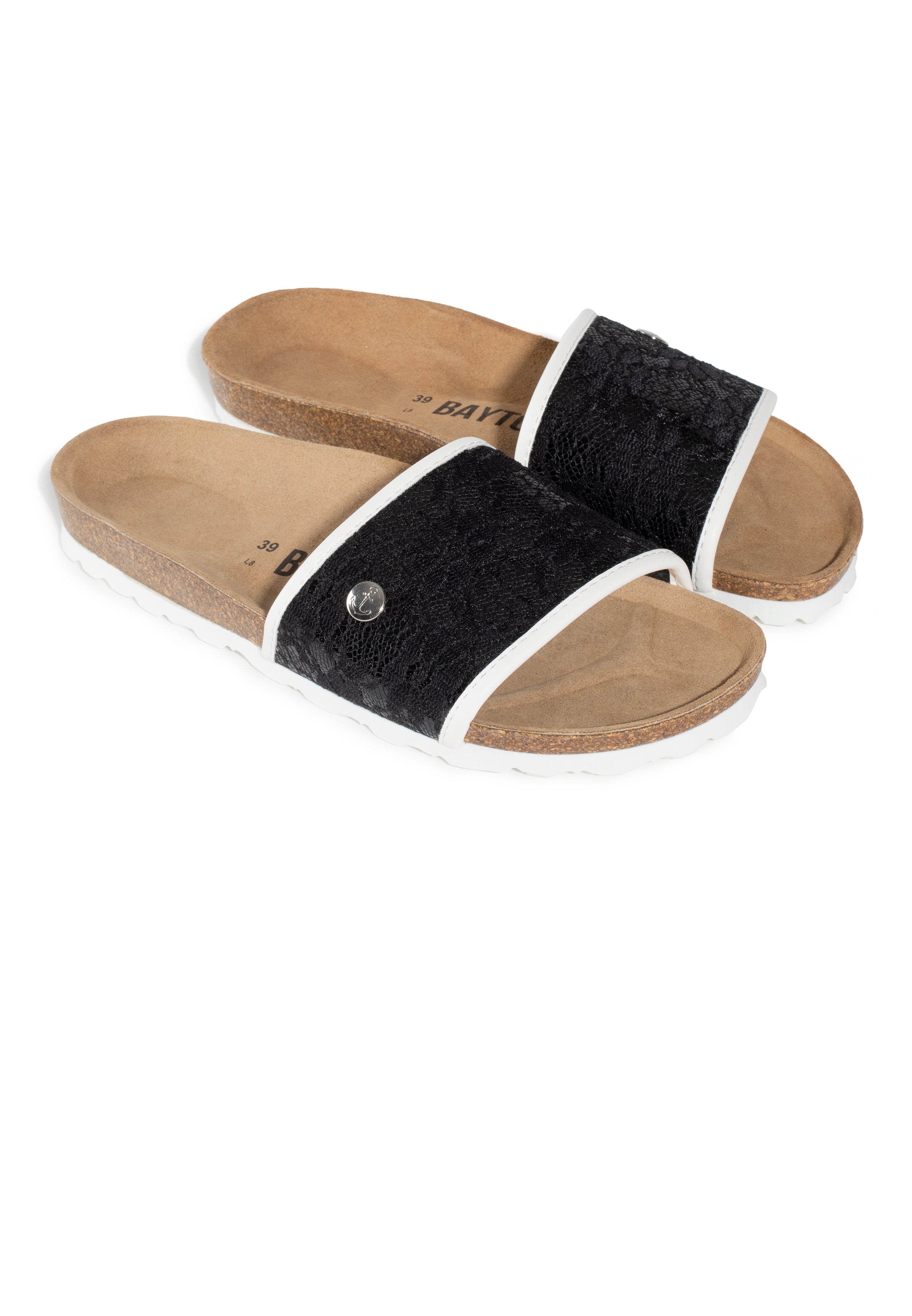 Sandales Clotilde Noir et Blanc