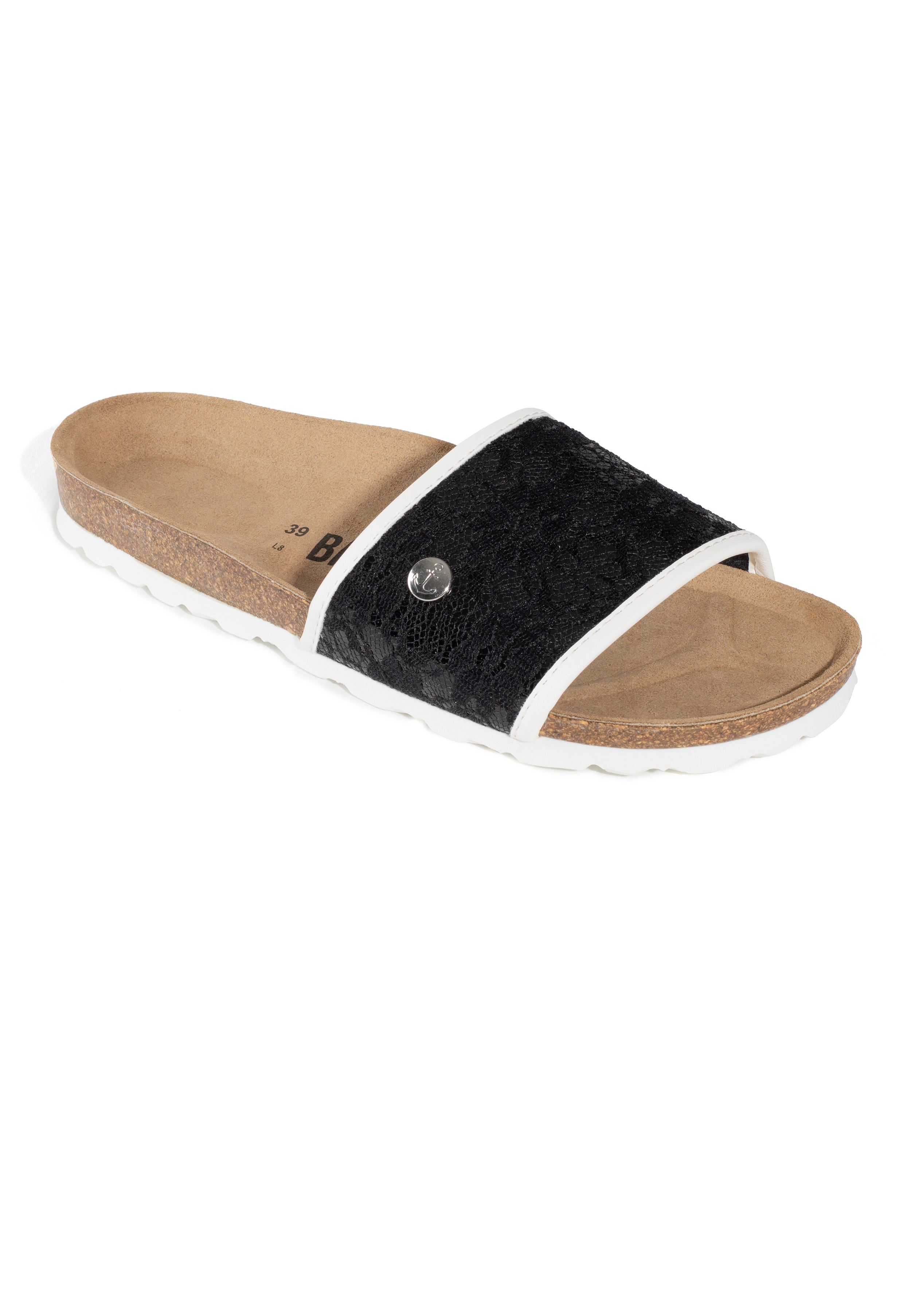 Sandales Clotilde Noir et Blanc