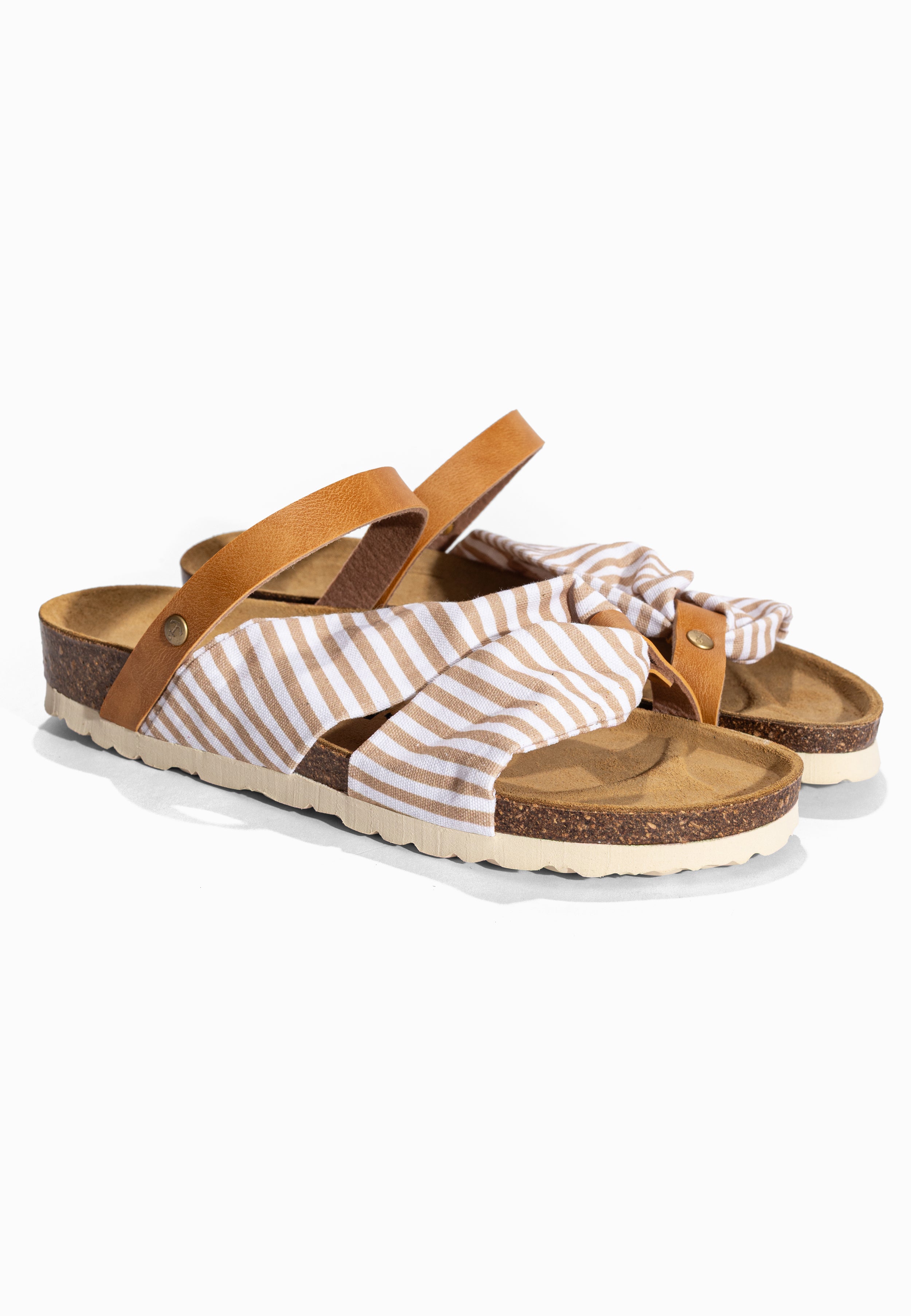 Sandalias Figueira Multinovias Beige Y Camel