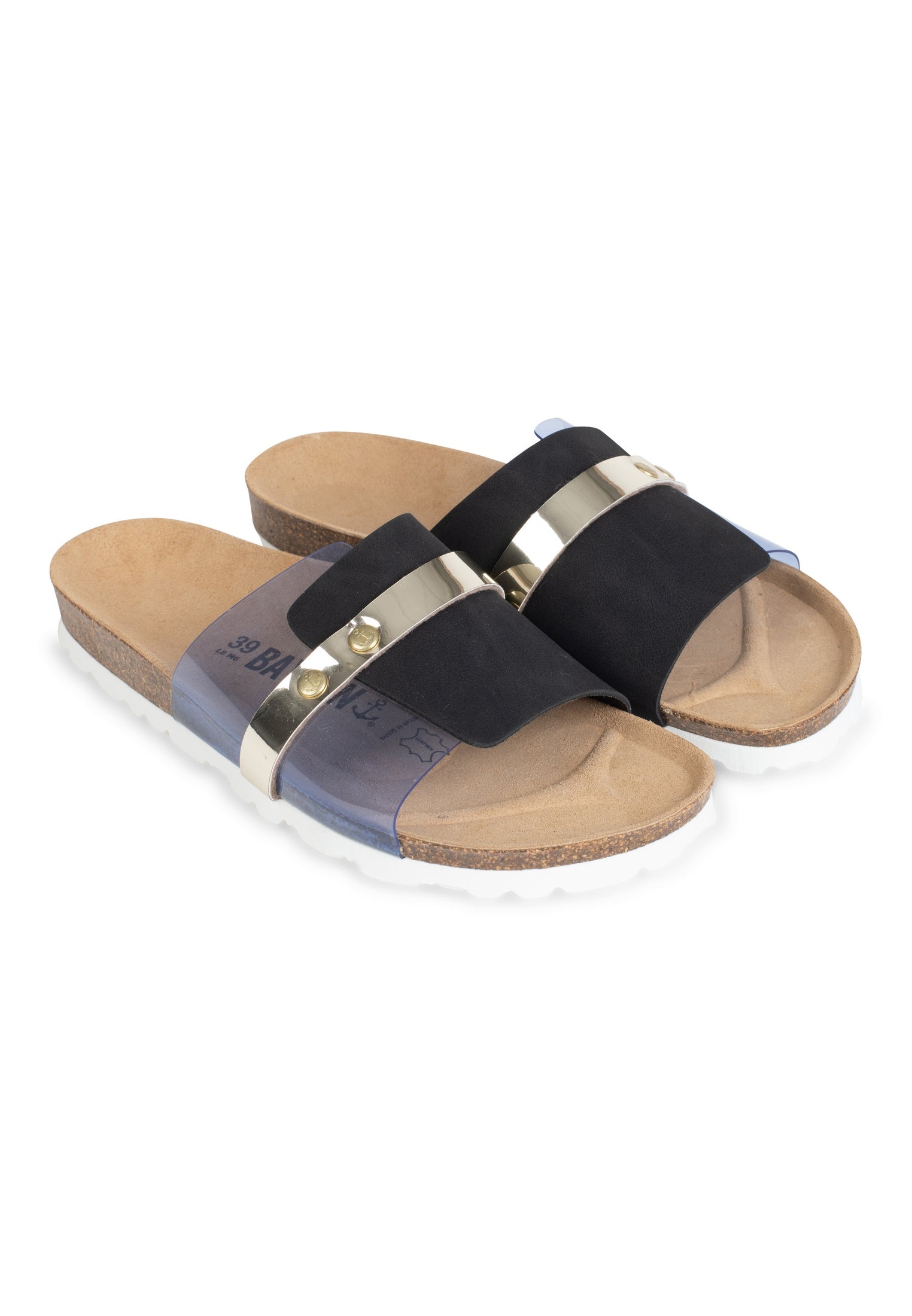 Sandales Gala Bleu et Or