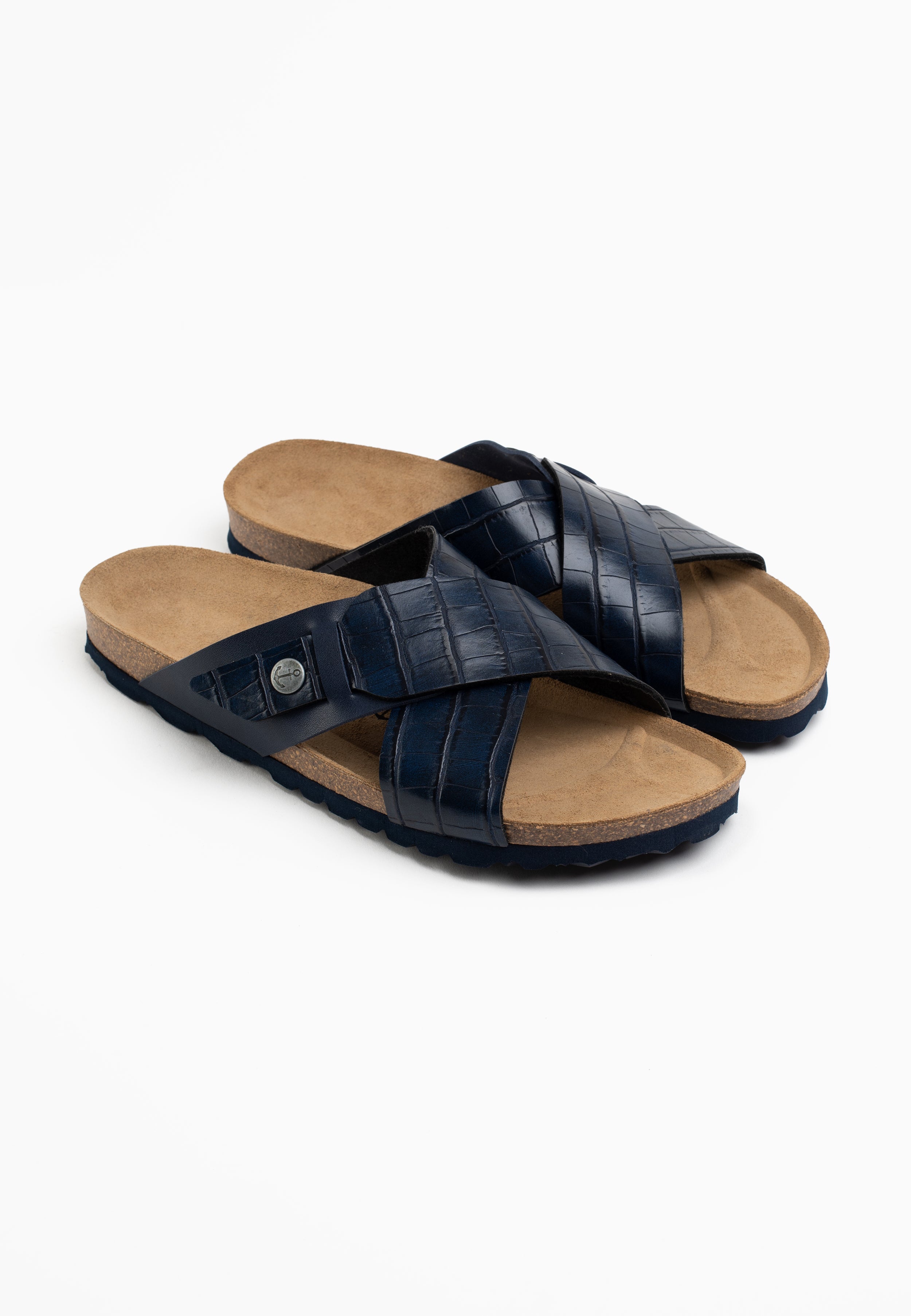 Sandales 2 Brides Gandhi Bleu Marine