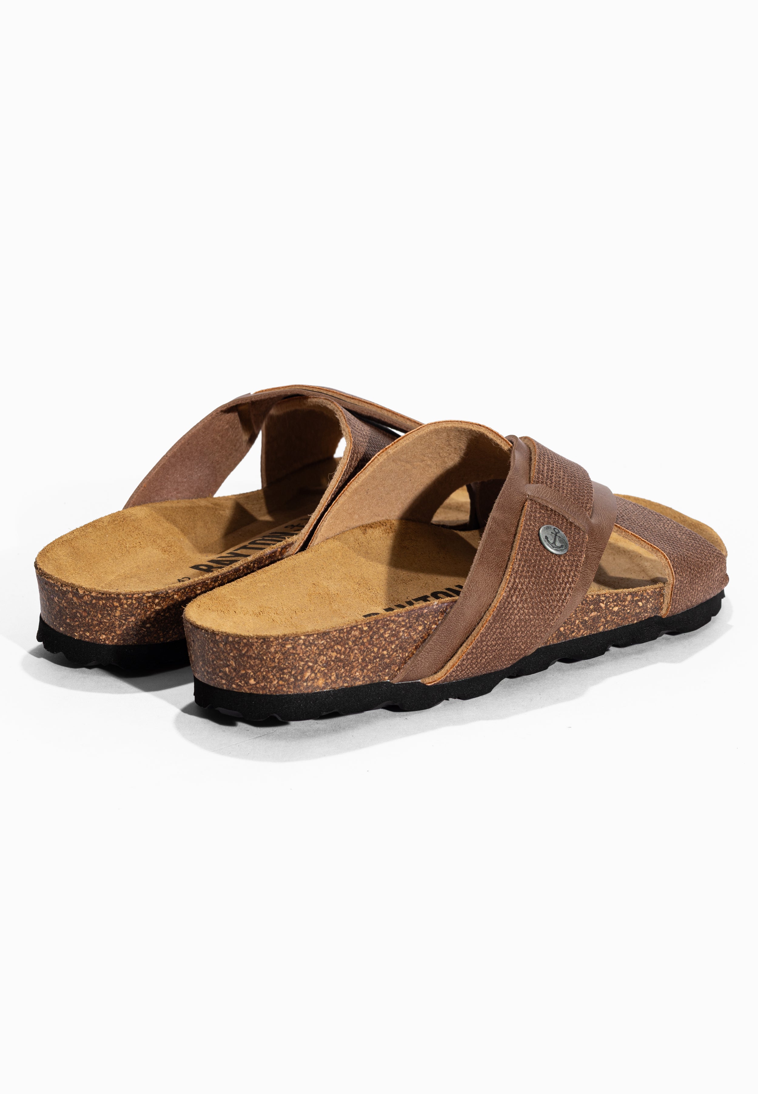 Gianni Brown 2 Strap Sandals