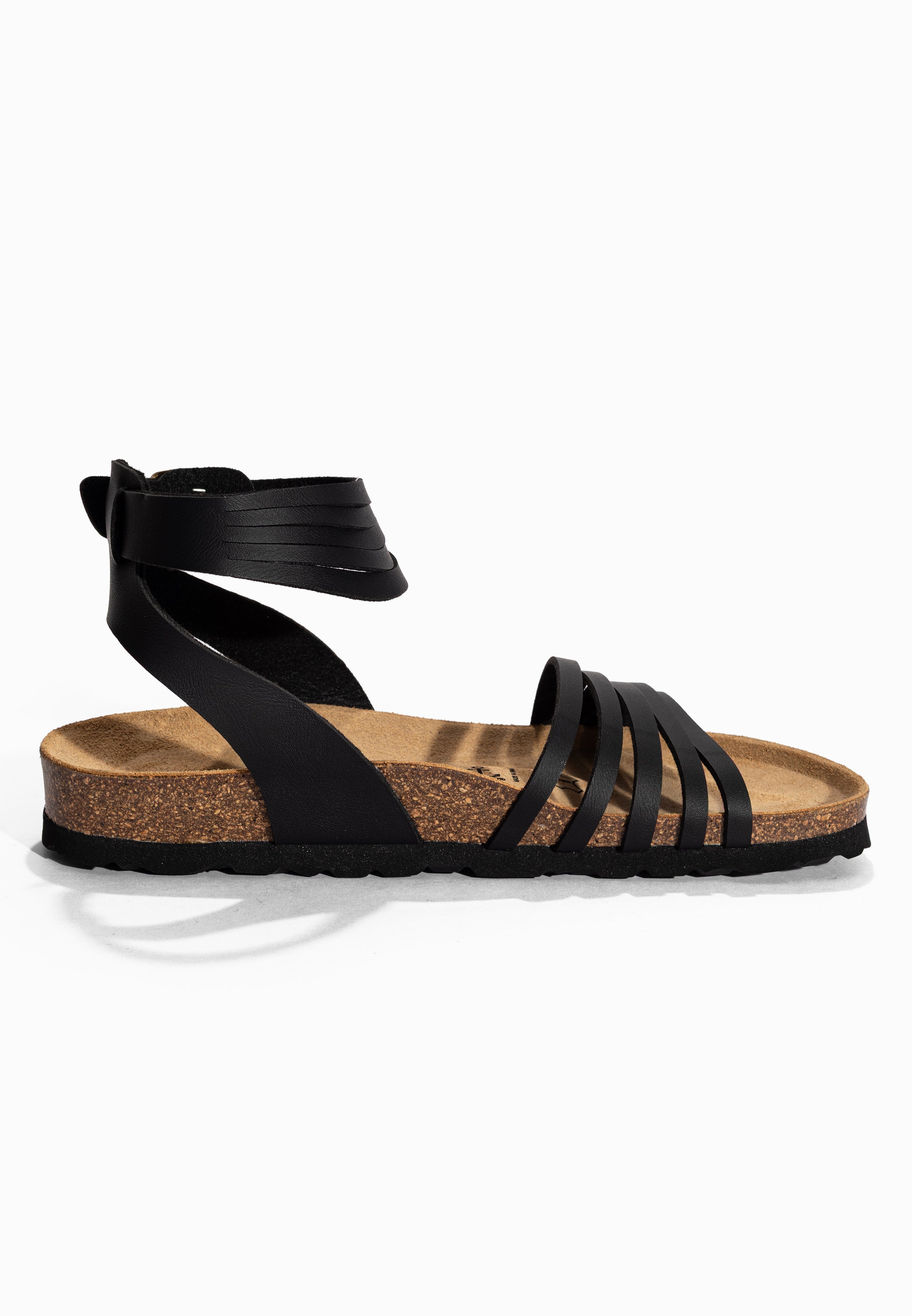 Black Gipsy Multi-Strap Sandals