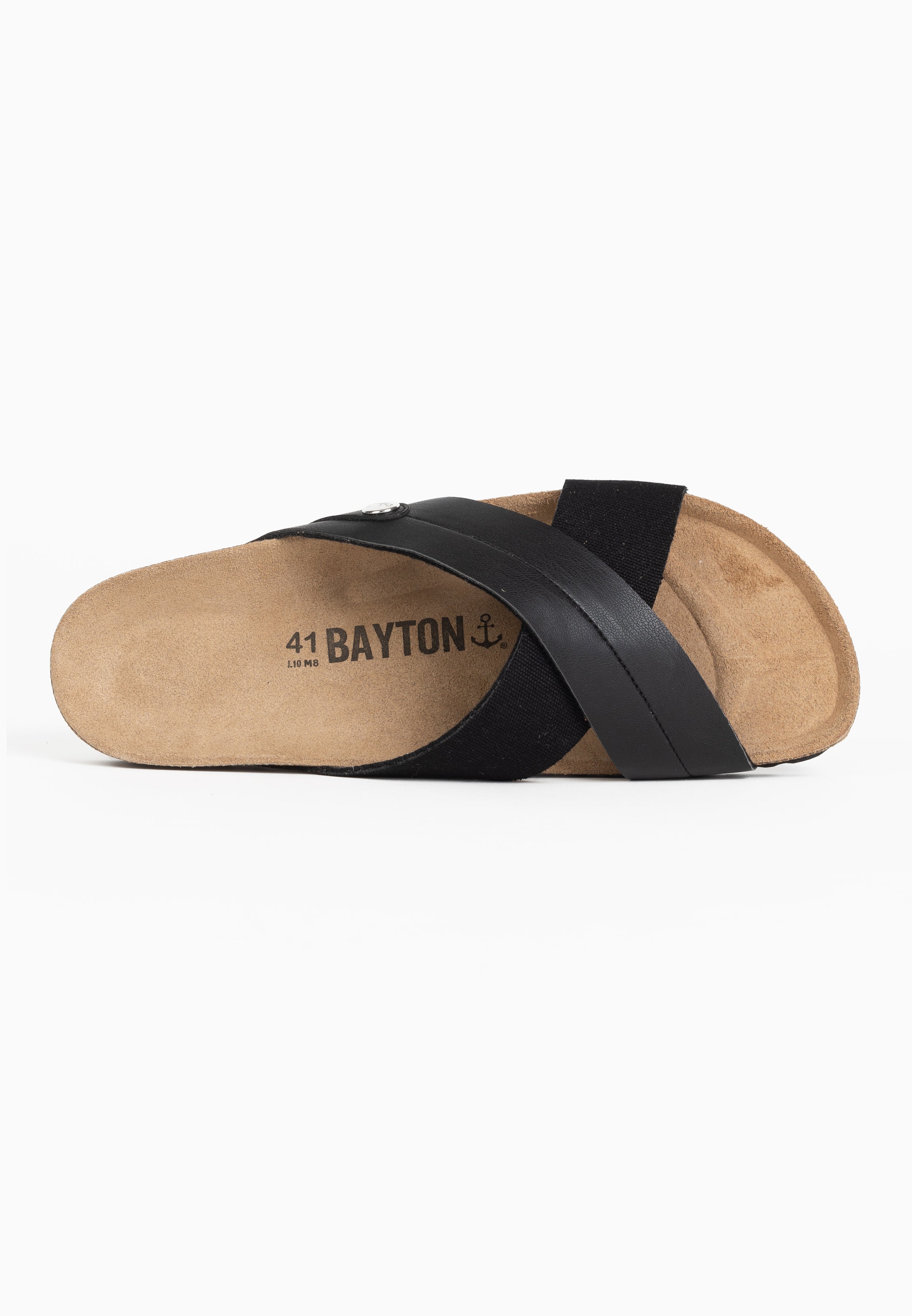 Mimizan Black 2 Strap Sandals