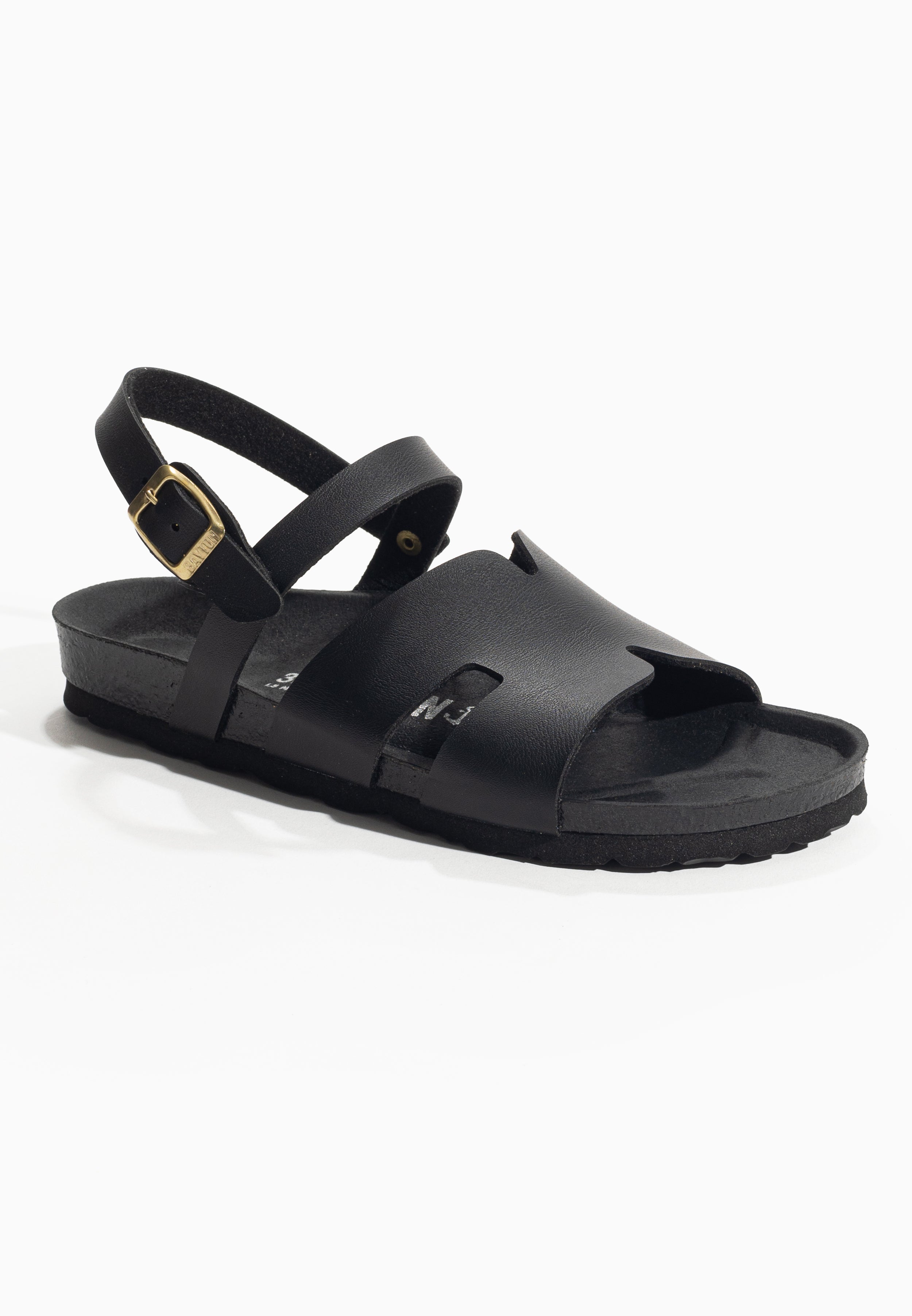 Warhol Black Multi-Strap Sandals